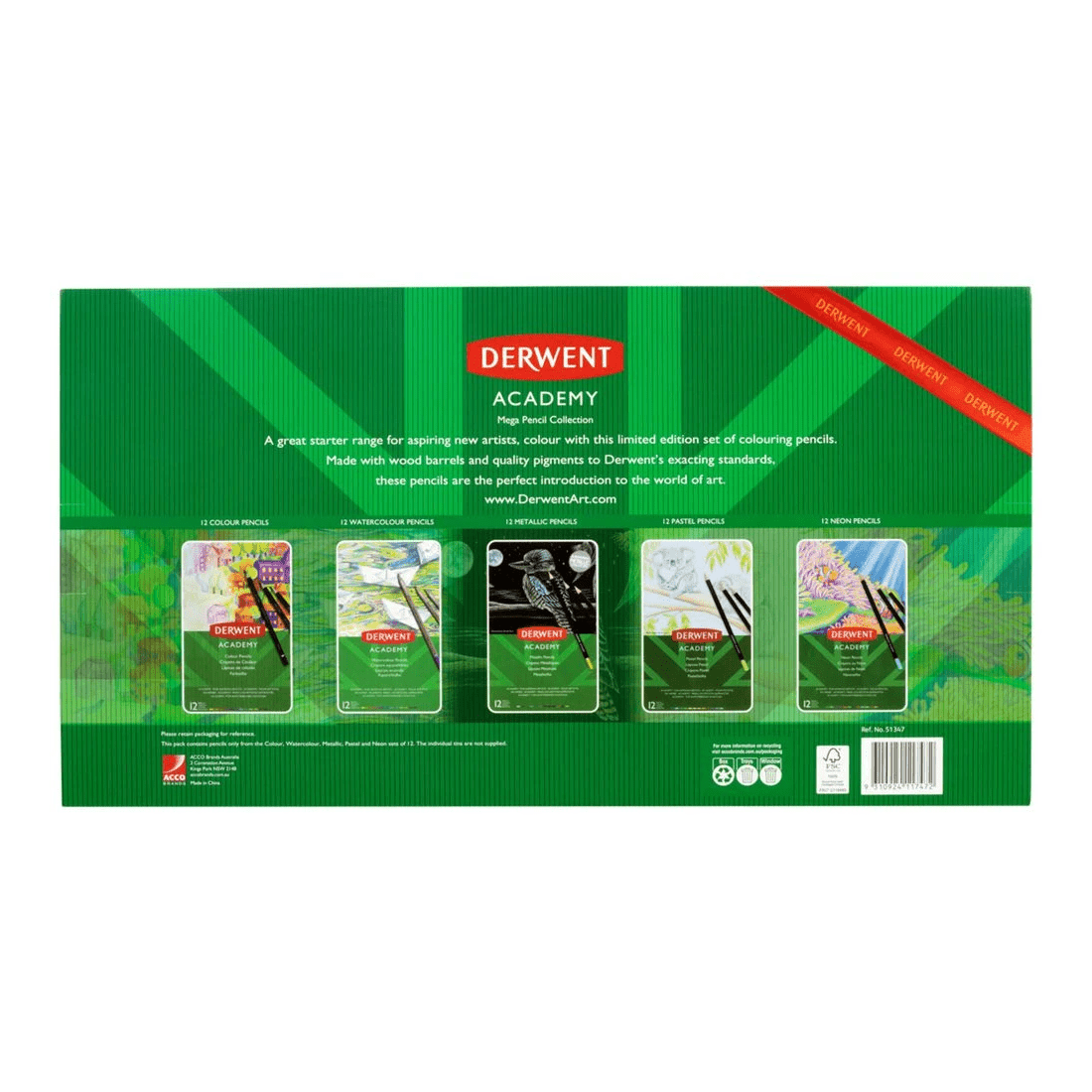 5 Derwent Academy Mega Pencil Collection 60 Pack, 5 of 5