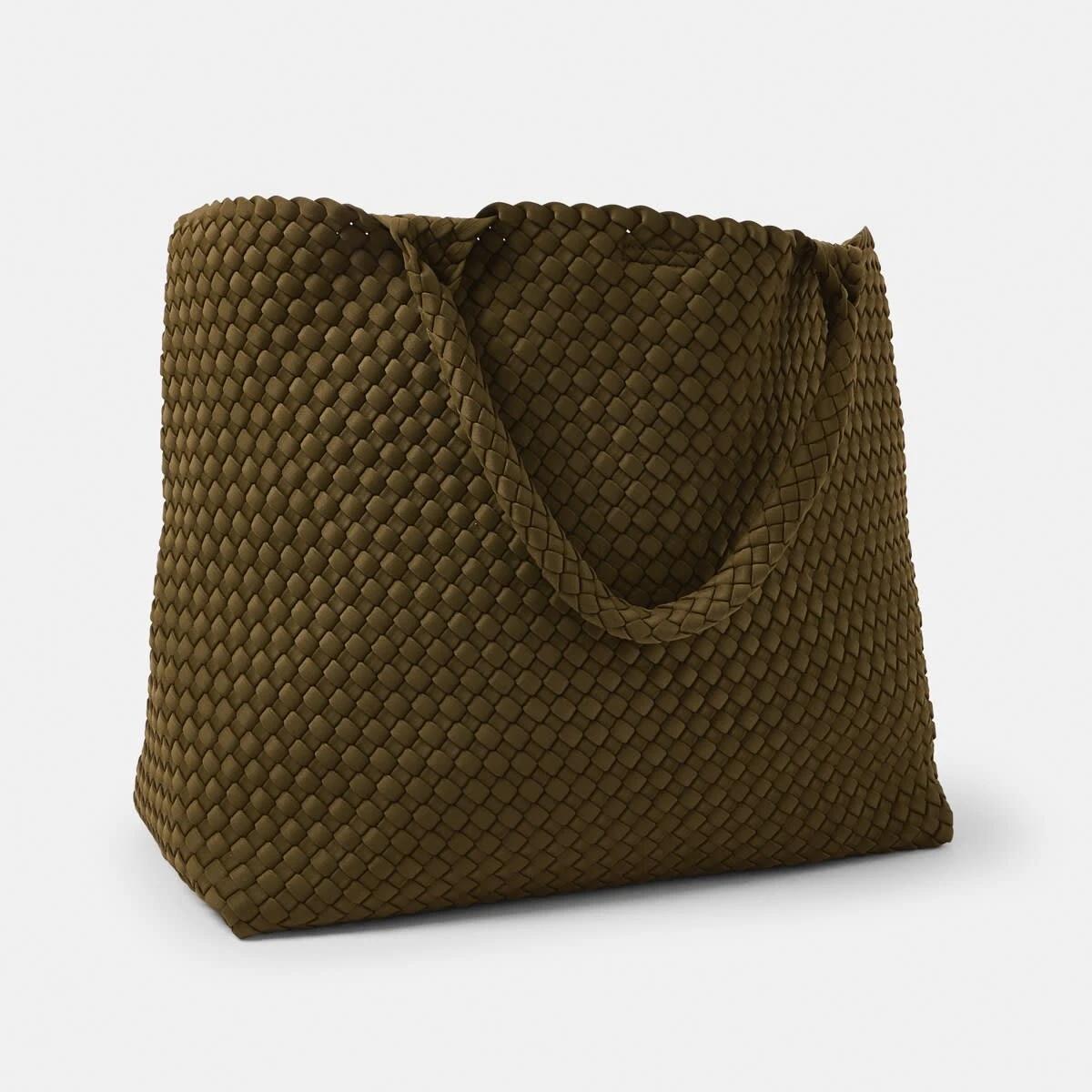 2 Weave Tote Bag KHAKI MOSS, 2 of 6