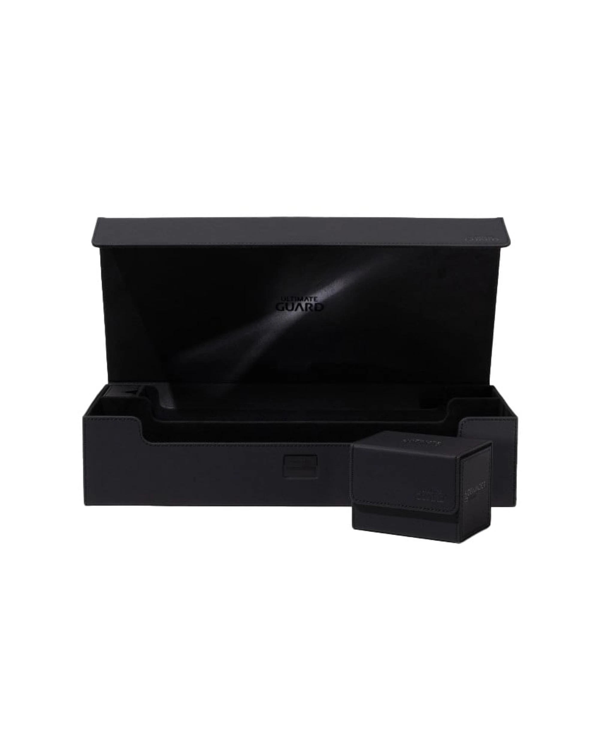 3 Ultimate Guard Superhive 550+ Xenoskin Monocolor Deck Box - Black, 3 of 5