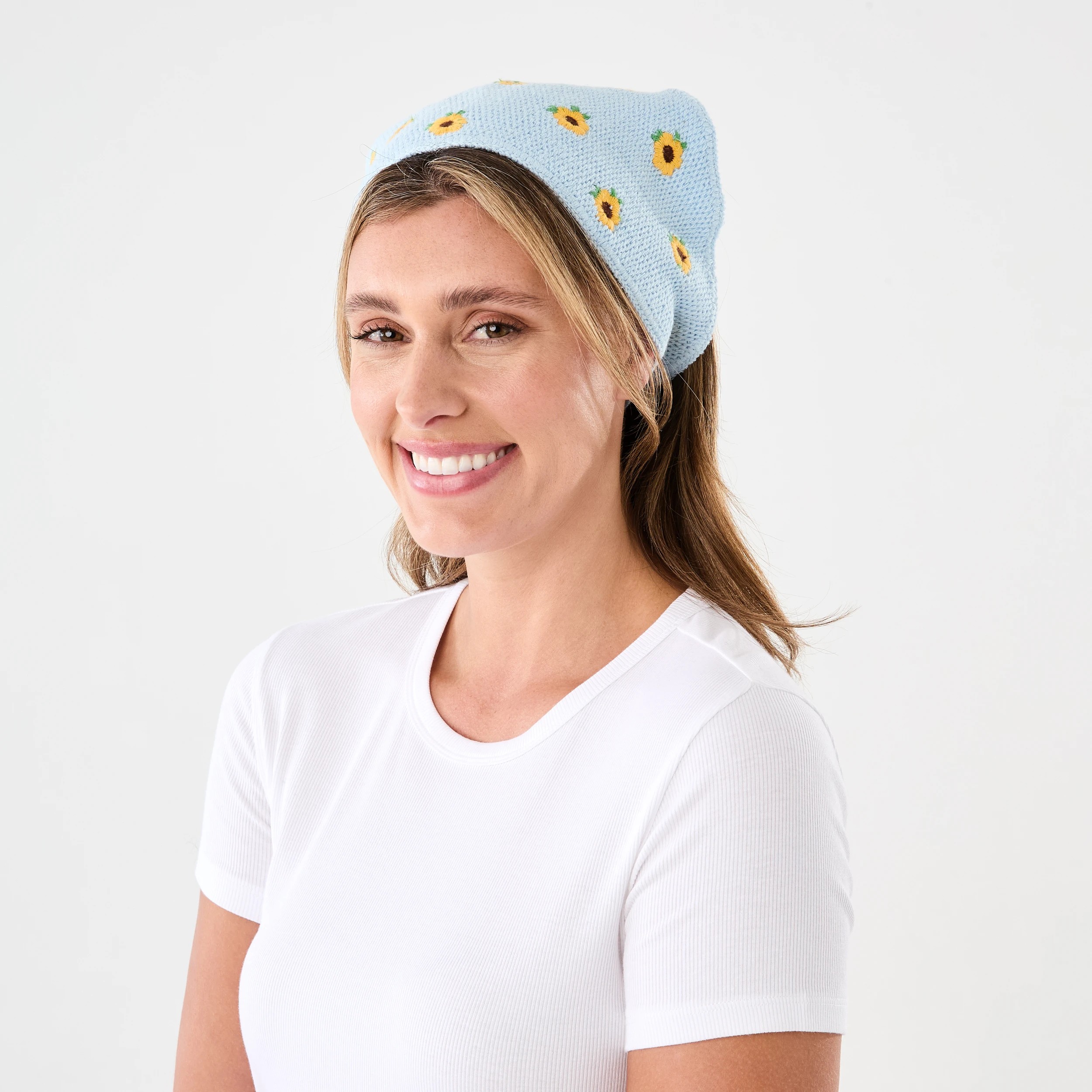 4 Crochet Hair Scarf - Flower, 4 of 5