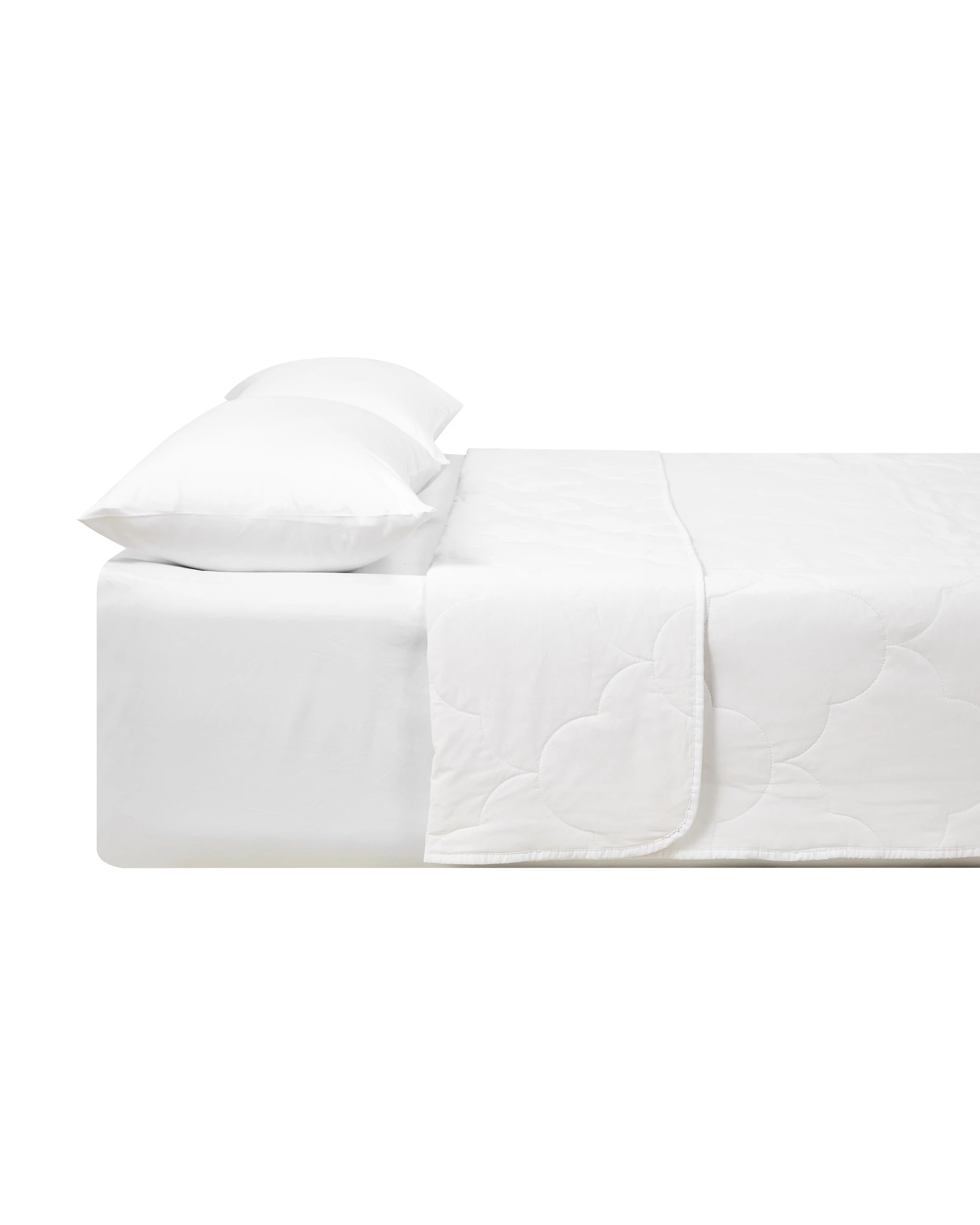 4 Low Warmth Summer Cotton Quilt - King Bed, White, 4 of 4