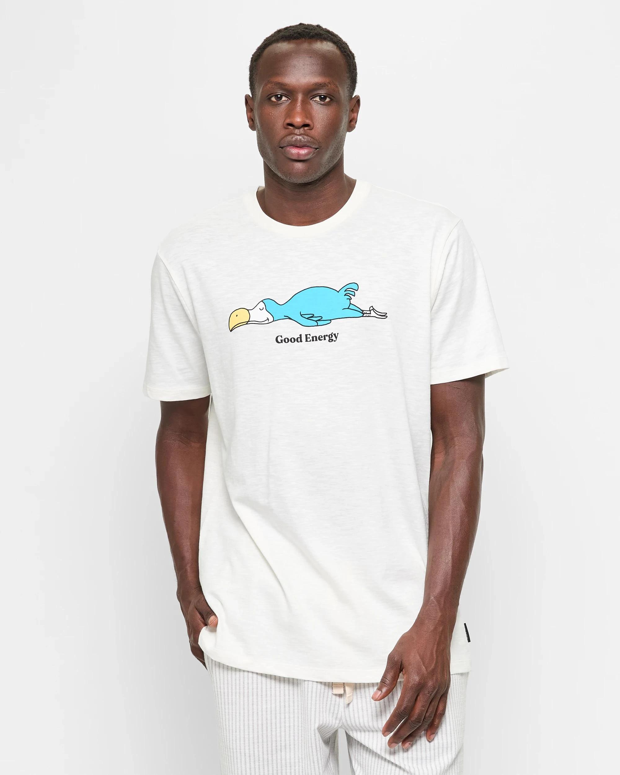 1 Australian Cotton Print Sleep T-Shirt - Maxx WHITE GOOD ENERGY, 1 of 5