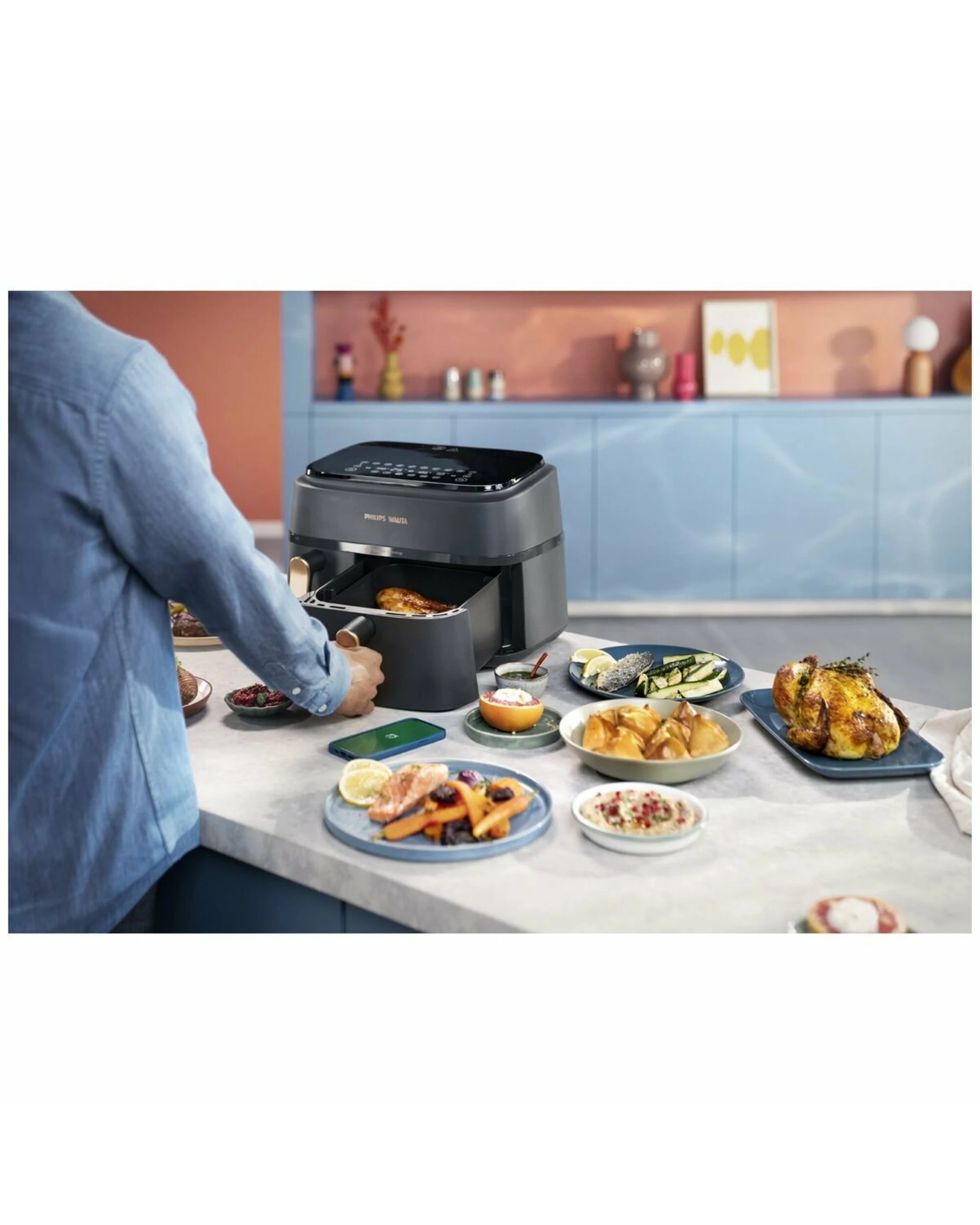 4 Philips 3000 Series Dual Basket Airfryer - Black - BLACK, 4 of 5