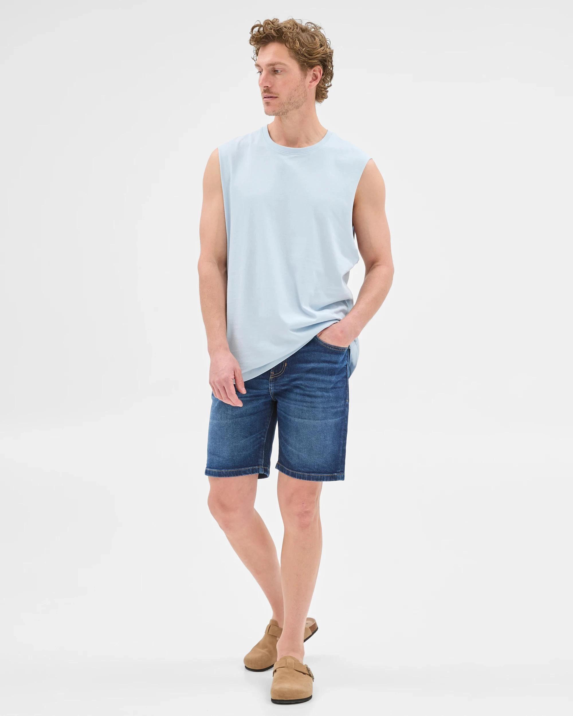 1 Target Australian Cotton Plain Tank Top LIGHT BLUE, 1 of 5