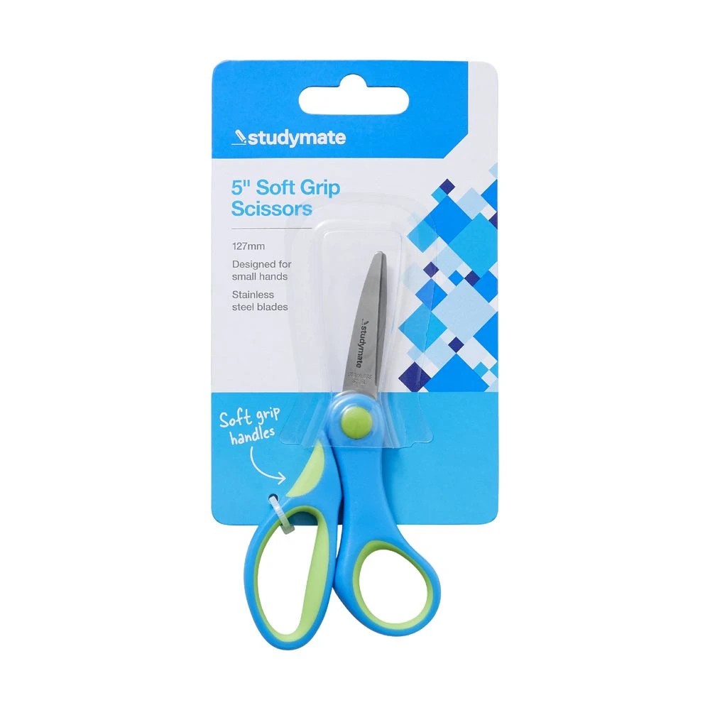 2 Studymate Soft Grip Scissors 5"/127mm, 2 of 2