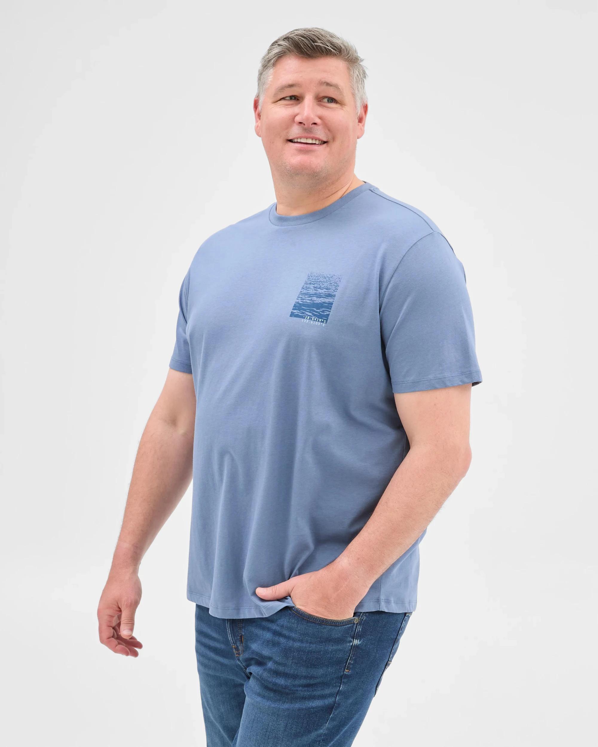 4 Target Plus Size Australian Cotton Print T-Shirt BLUE WAVE, 4 of 6