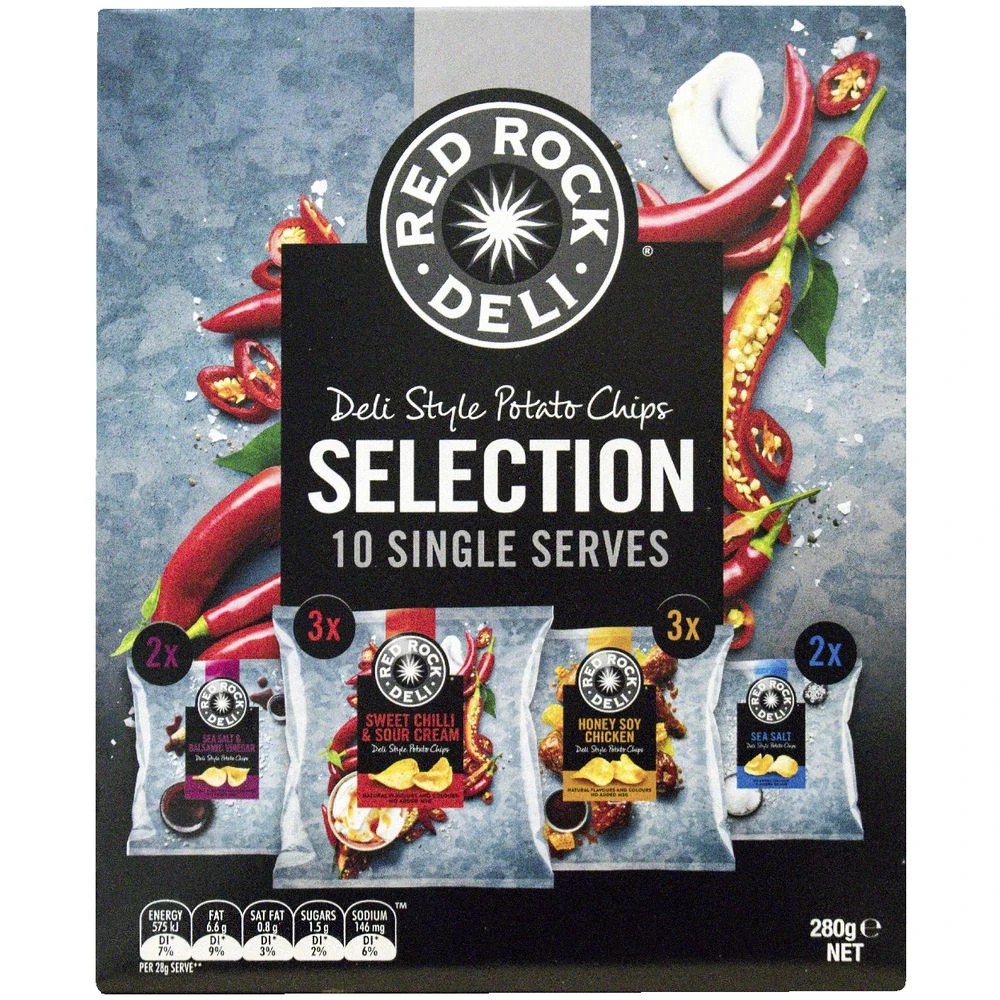 2 Red Rock Deli Chips Variety 280g 10 Pack, 2 of 8