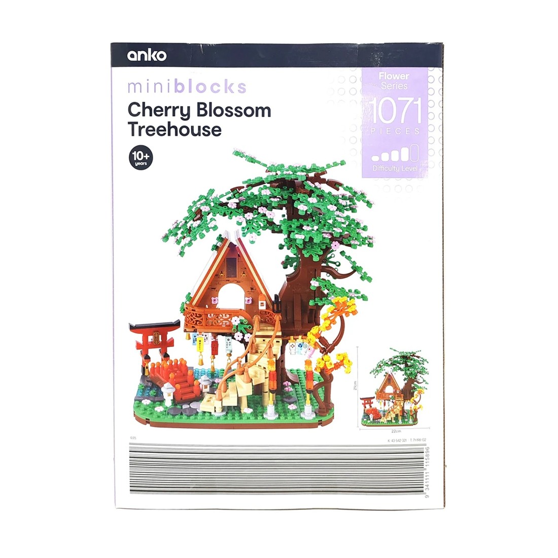 4 1071 Pieces Mini Blocks Flower Series: Cherry Blossom Treehouse, 4 of 4