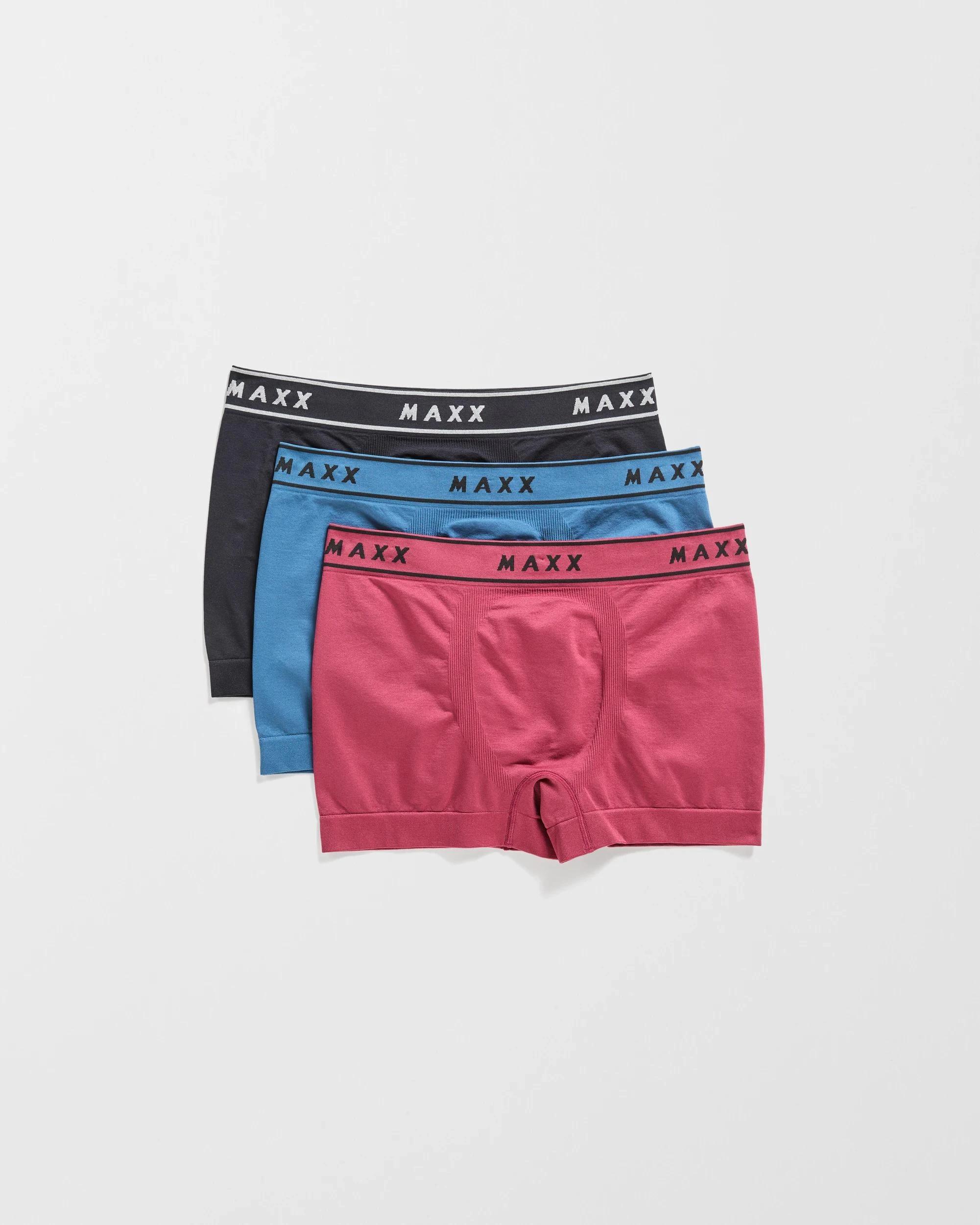 1 Maxx 3 Pack Mens Seamfree Trunks MULTI, 1 of 4
