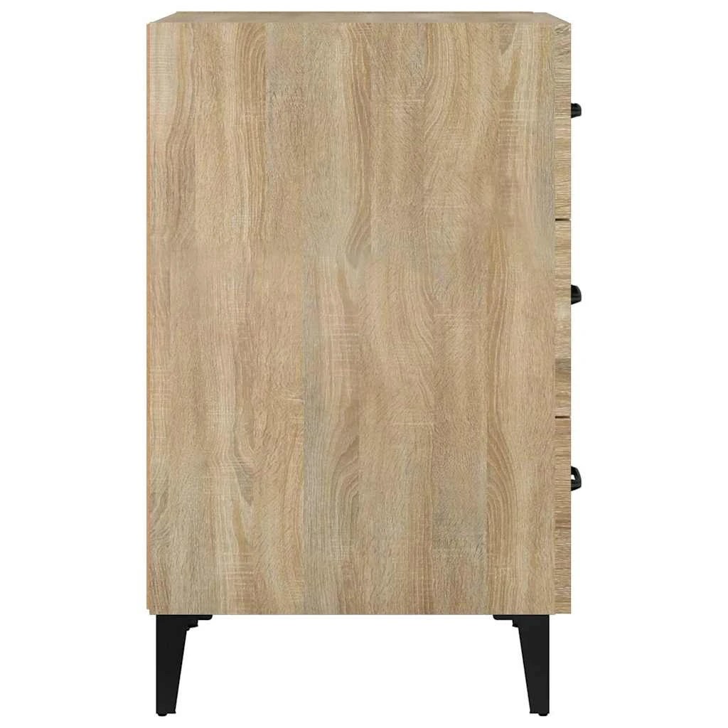 4 vidaXL Bedside cabinet Ample Storage - Brown, 4 of 10