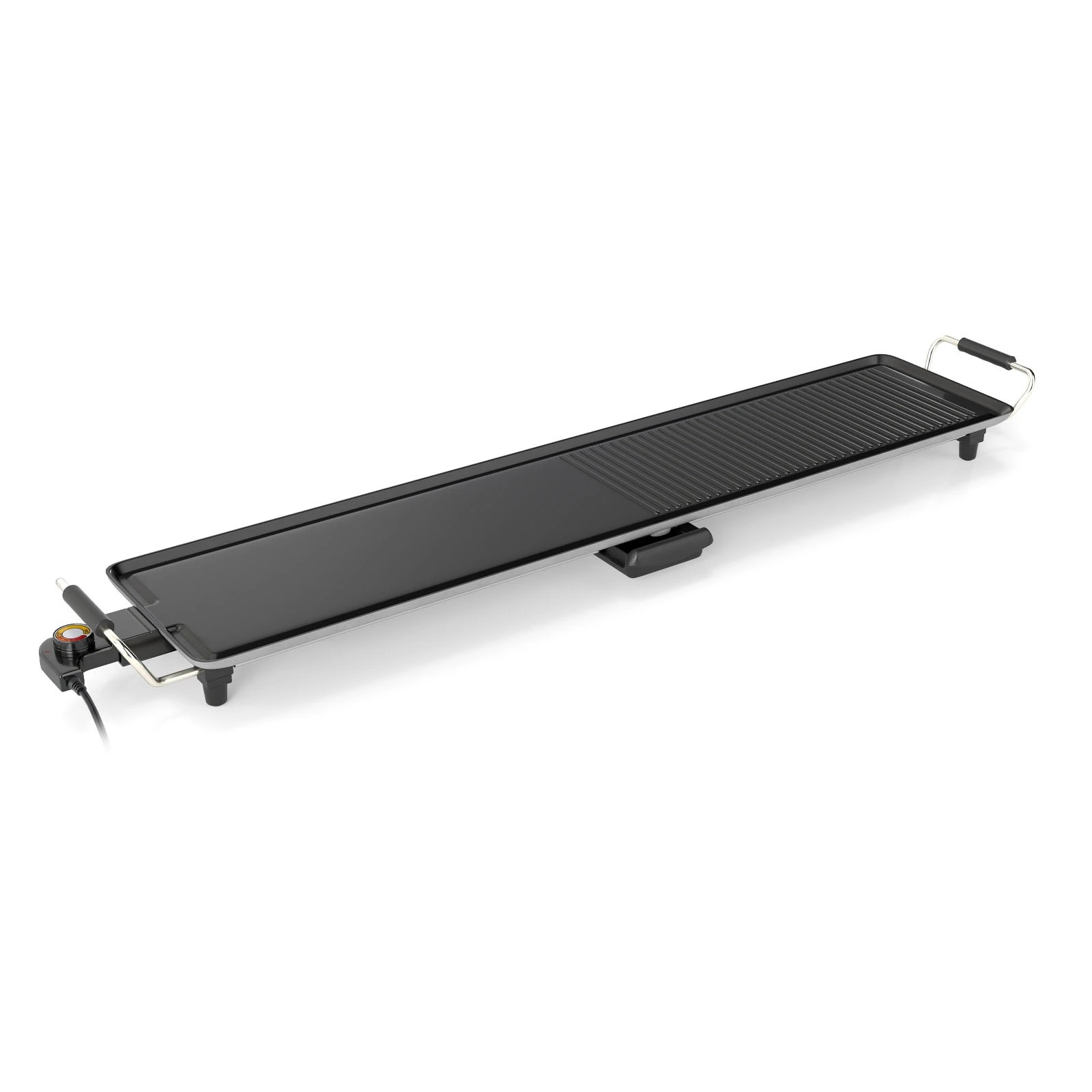 1 Costway 100cm BBQ Grill Extra Large Electric Griddle w/Insulated Handles - Black, 1 of 1