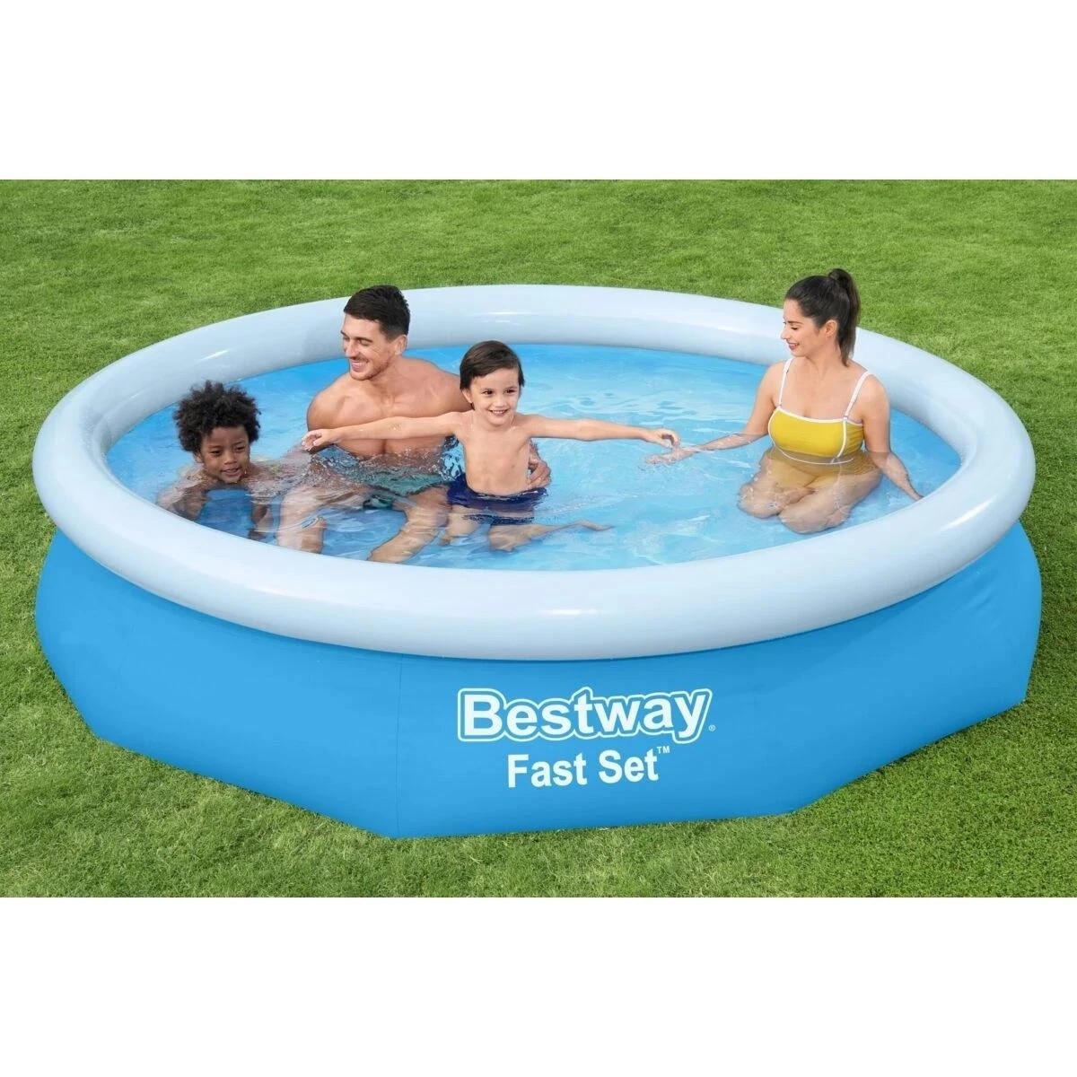 1 Bestway Fast Set Fall and Rise Pool - Multi, 1 of 3