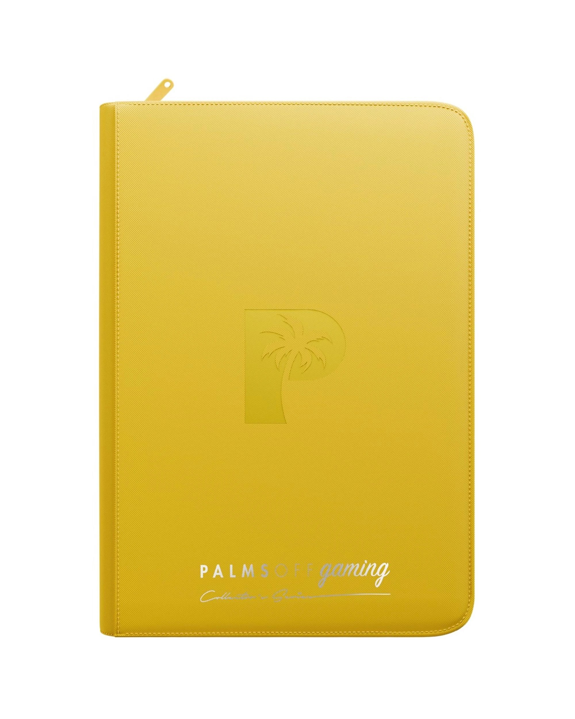 7 Palms Off Gaming Collector's Series 9 Pocket Top Loader 216 Capacity Zip Binder - Yellow, 7 of 8