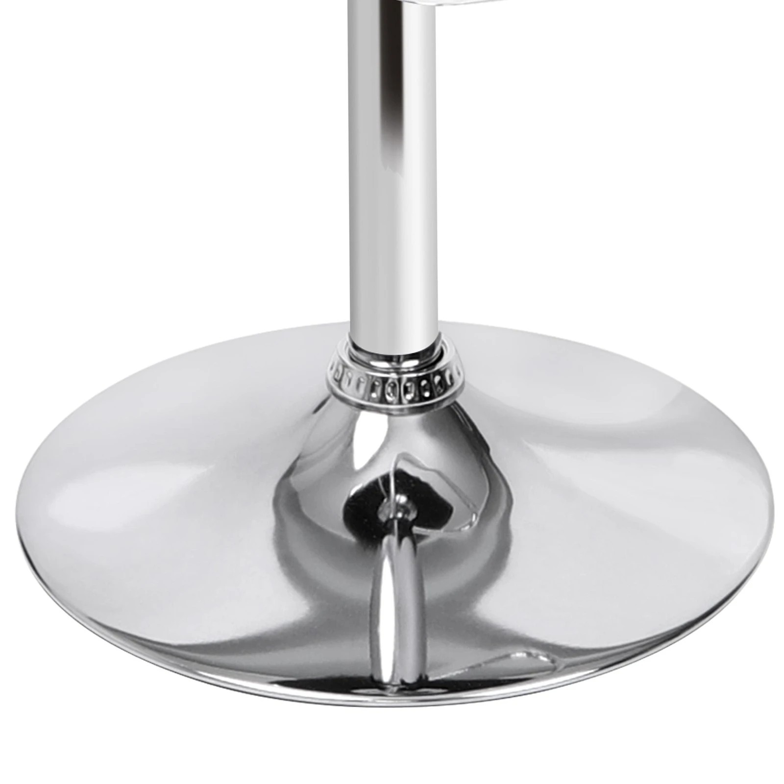 8 Alfordson 2x Bar Stool Kitchen Swivel Chair Wooden Leather Trice - White, 8 of 10