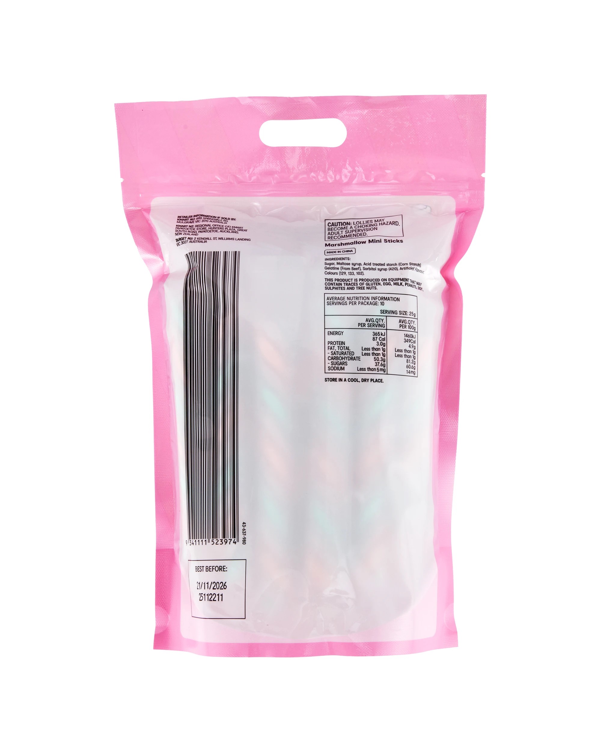 4 Marshmallow Mini Sticks Mega Share Pack 250g, 4 of 4