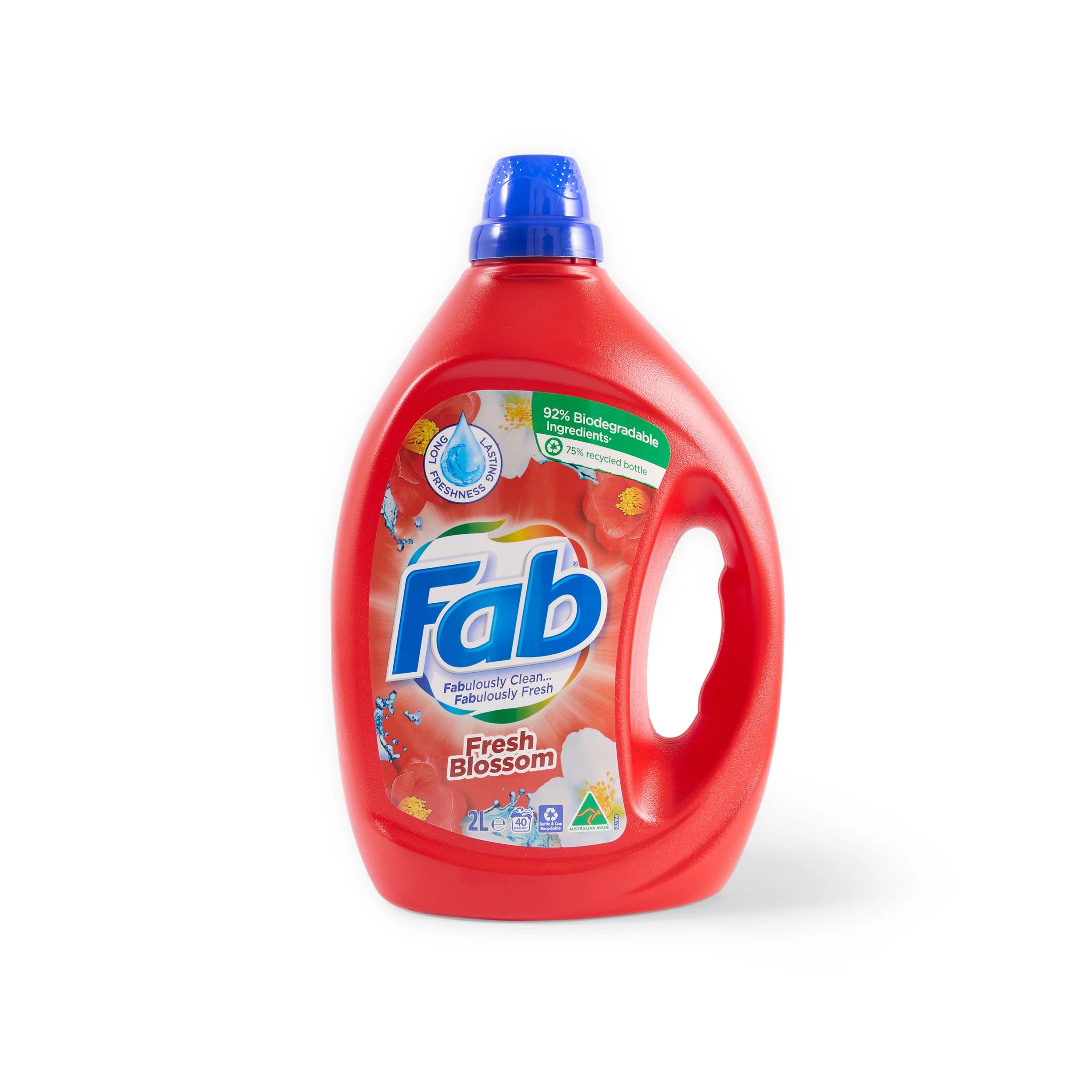 1 Fab Fresh Blossom Liquid Laundry Washing Detergent 2L, 1 of 3