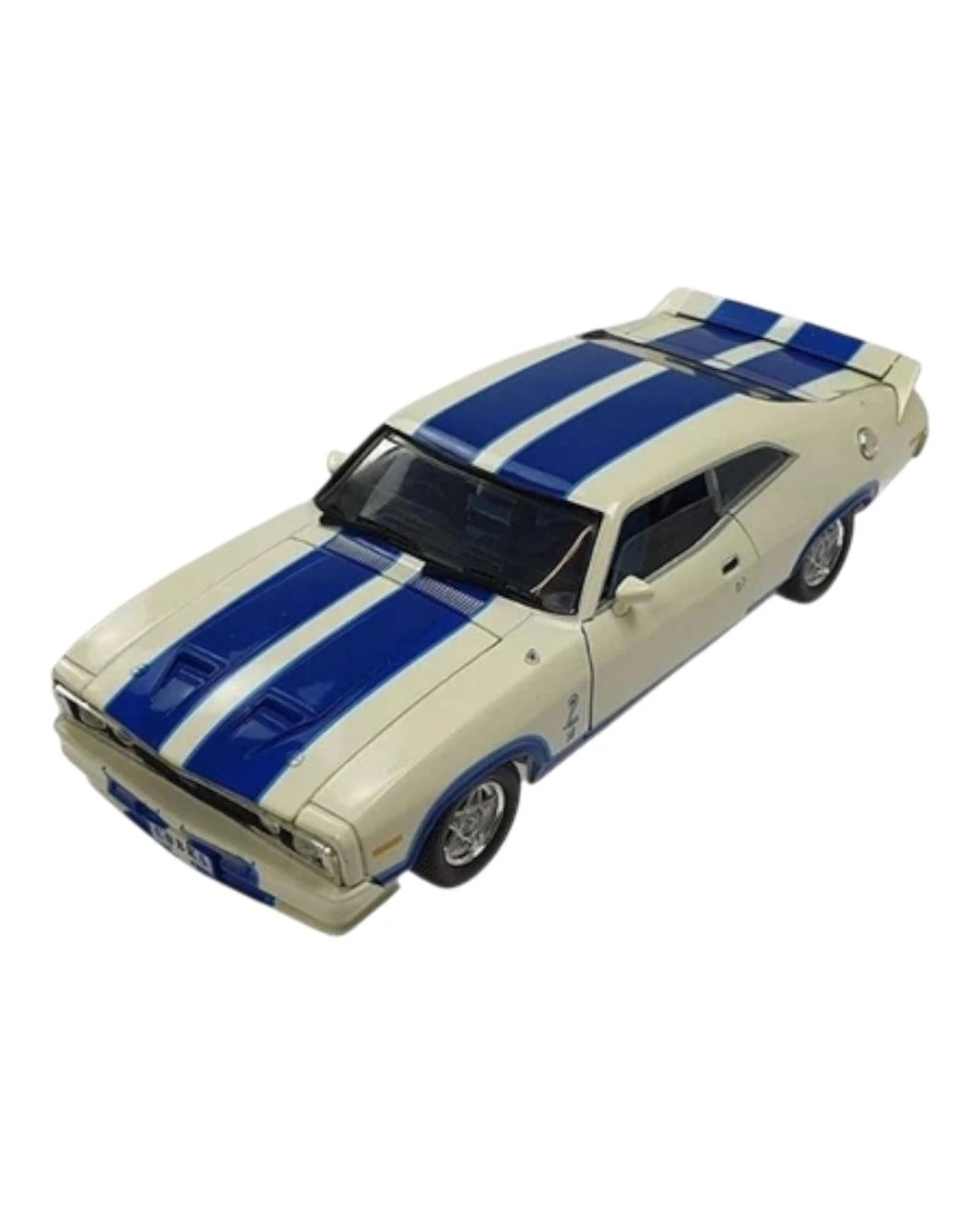 4 DDA Ford Falcon XC Cobra Option 96 White with Blue Stripes 1:32 Scale Diecast Vehicle, 4 of 4