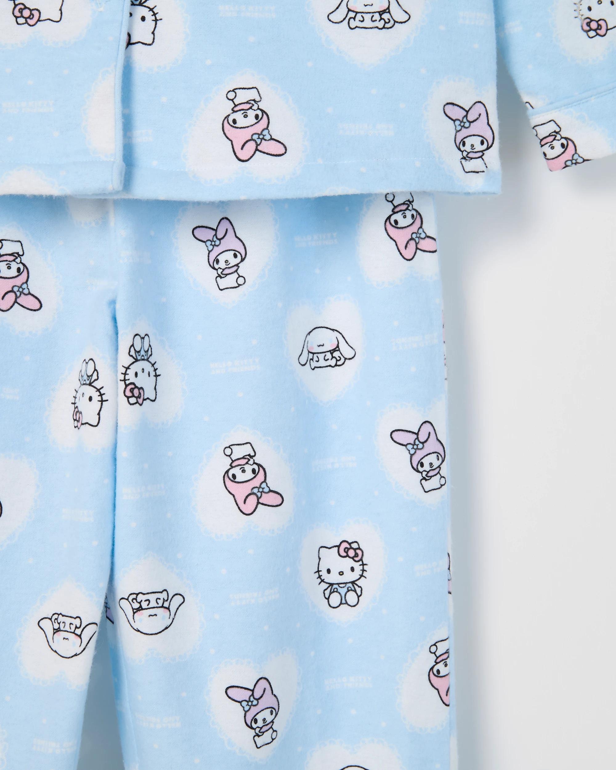 8 Hello Kitty Australian Cotton Flannel Younger Girls Pyjama Set HELLO KITTY, 8 of 9
