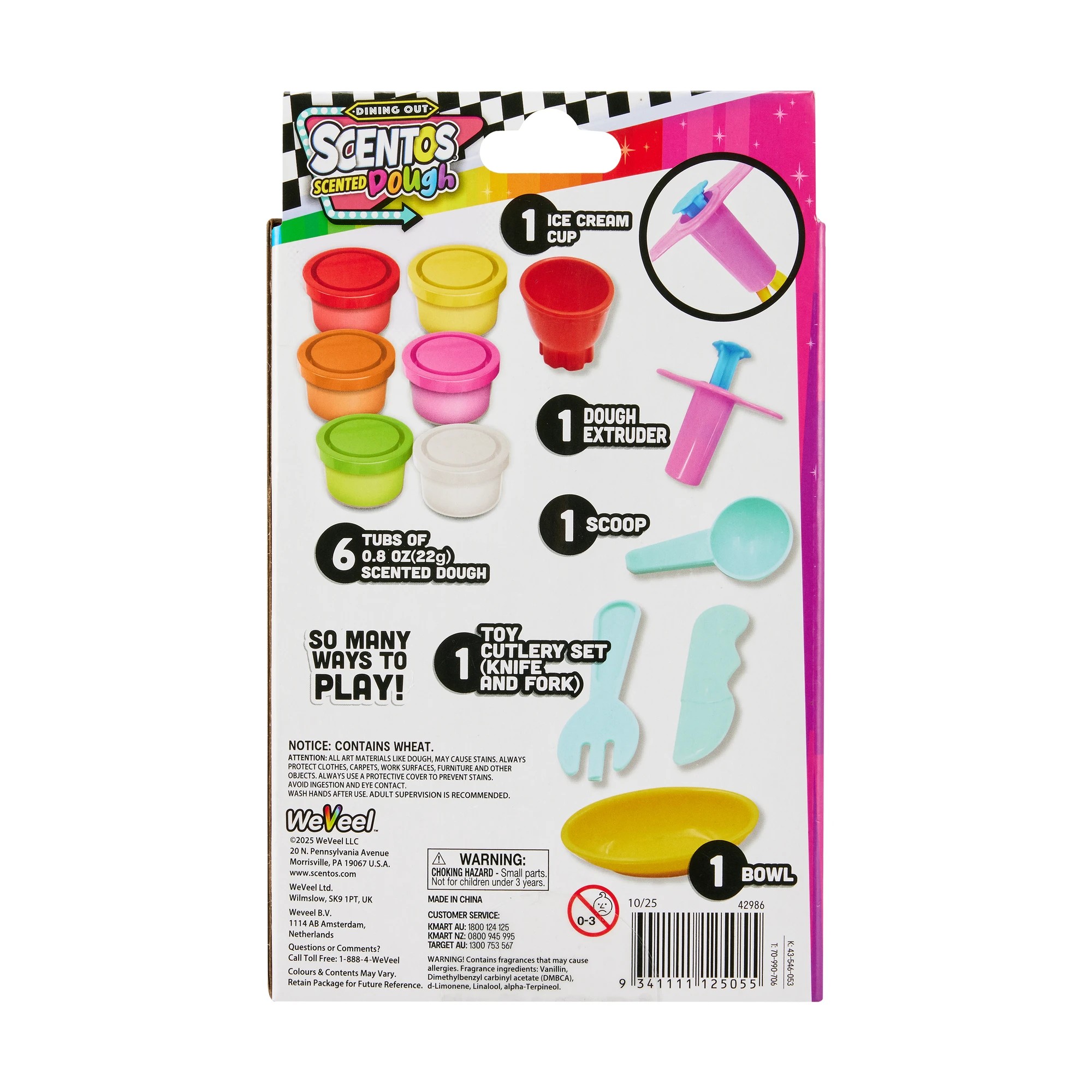 4 12 Piece Scentos Scented Dough Dining Out Set - Ice Cream and Cakes, 4 of 4