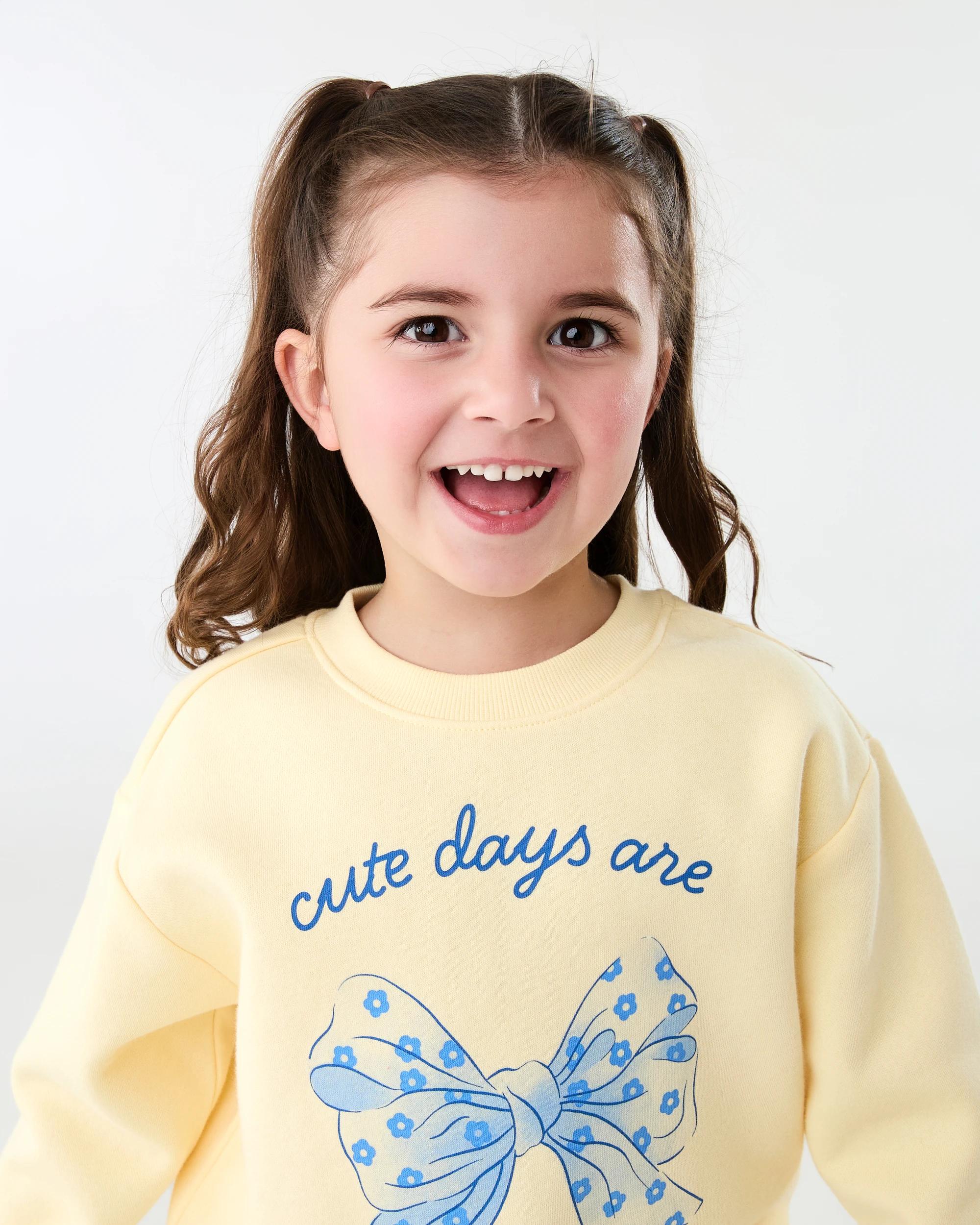 3 Print Crew Sweater Ylw Bow, 3 of 7