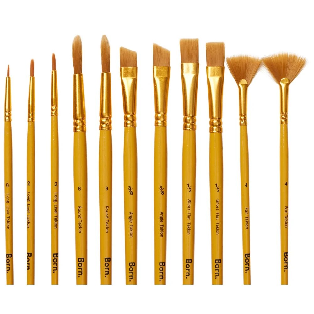 6 Born Taklon Value Paintbrush 50 Pack, 6 of 8