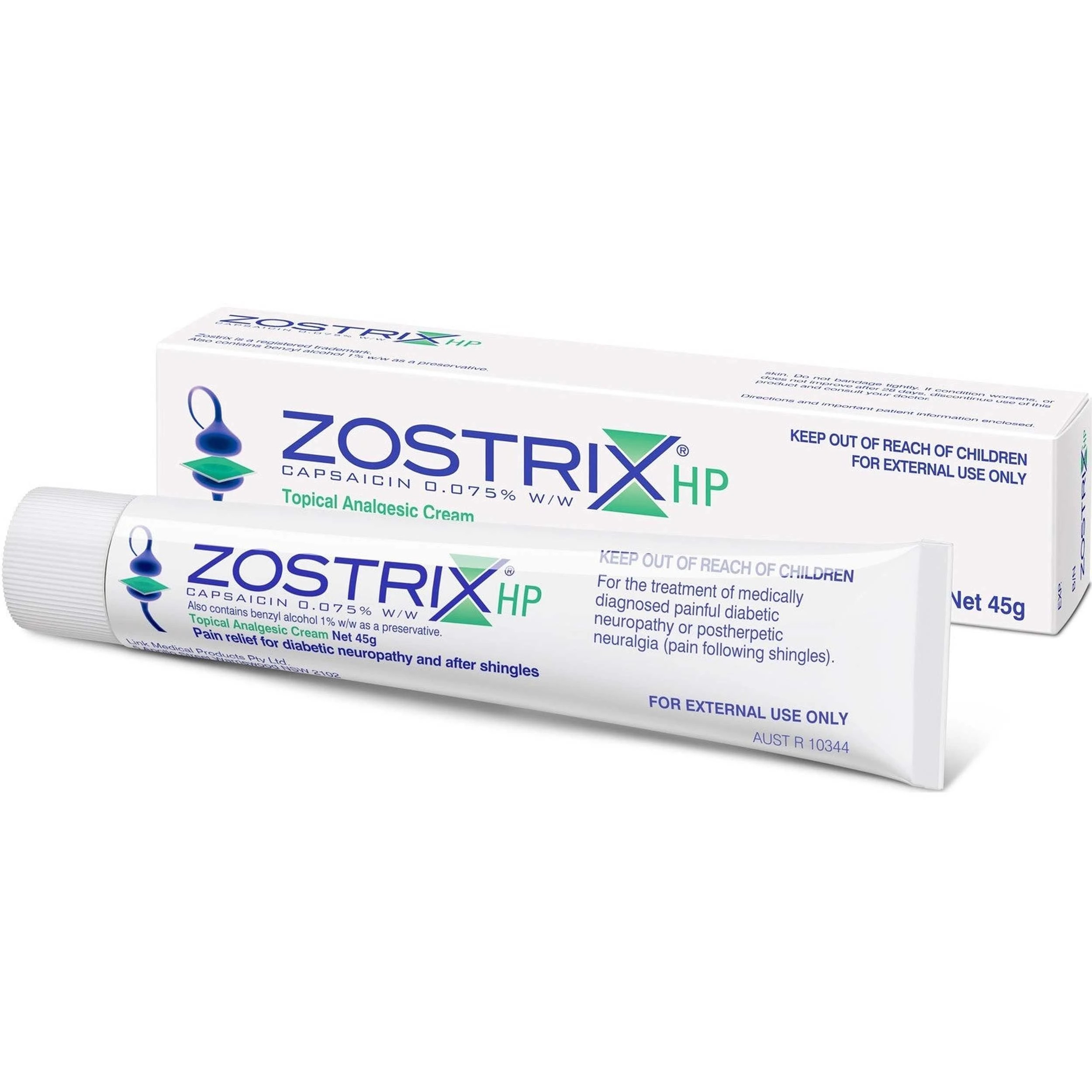 1 Zostrix HP Topical Analgesic Cream 45g (Capsaicin 0.075%W/W), 1 of 1
