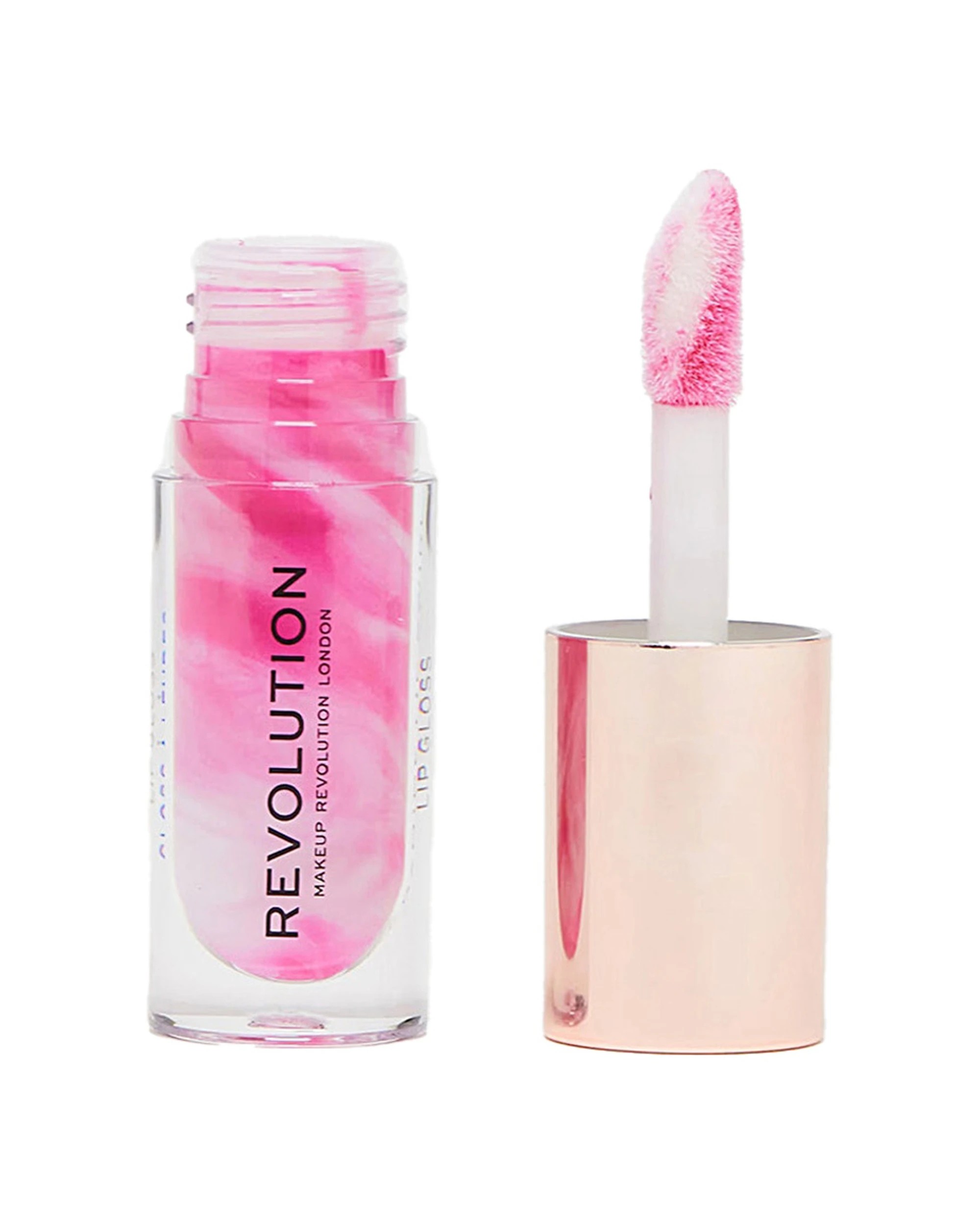 1 Revolution Beauty Lip Swirl Ceramide Hydrating Shine Gloss Berry Pink, 1 of 1