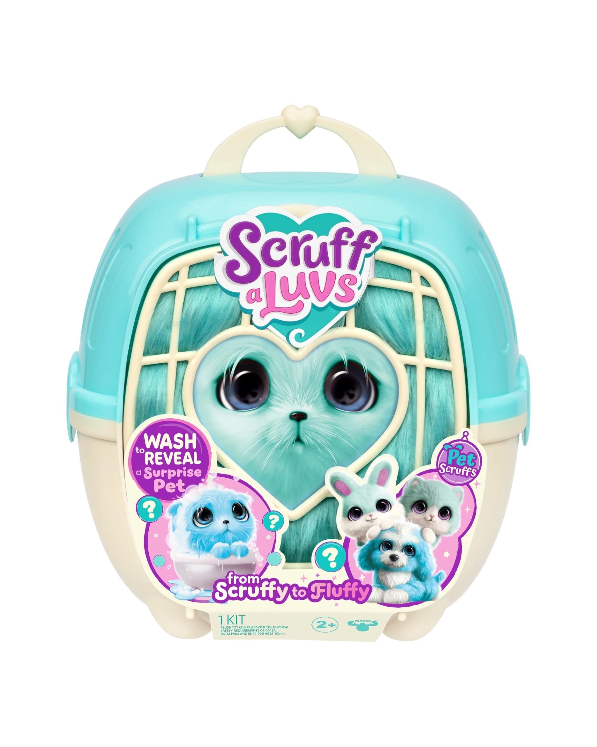 1 Little Live Pets Scruff-A-Luvs Series 1 Single Pack Blue, 1 of 10