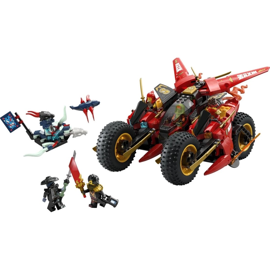 3 LEGO NINJAGO Ninja Combat Vehicle 71844, 3 of 8