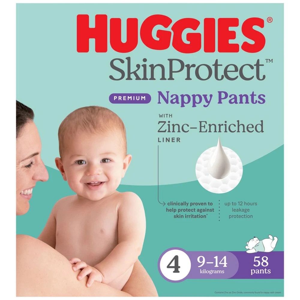2 Huggies Skin Protect Nappies Size 4 58 Pack, 2 of 2