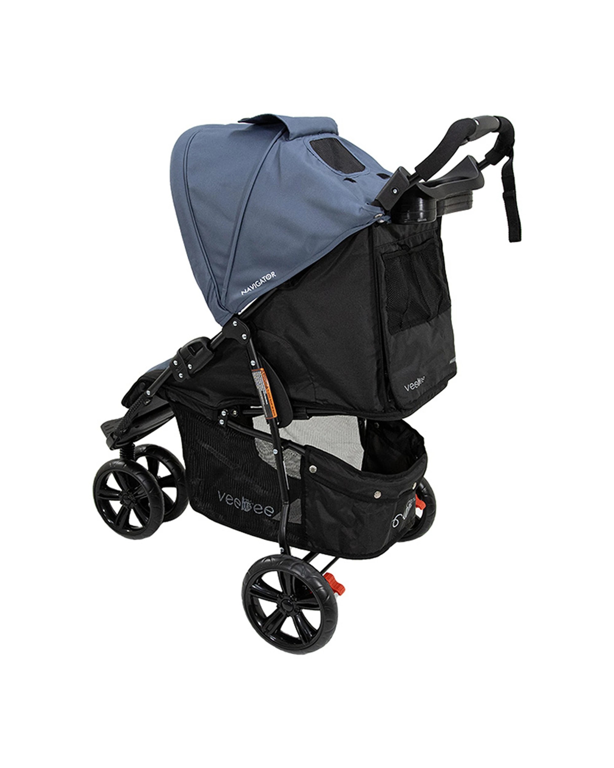 4 Vee Bee Navigator Stroller 100cm Folding Baby Pram Infant Toddler Glacier
 - Blue, 4 of 9