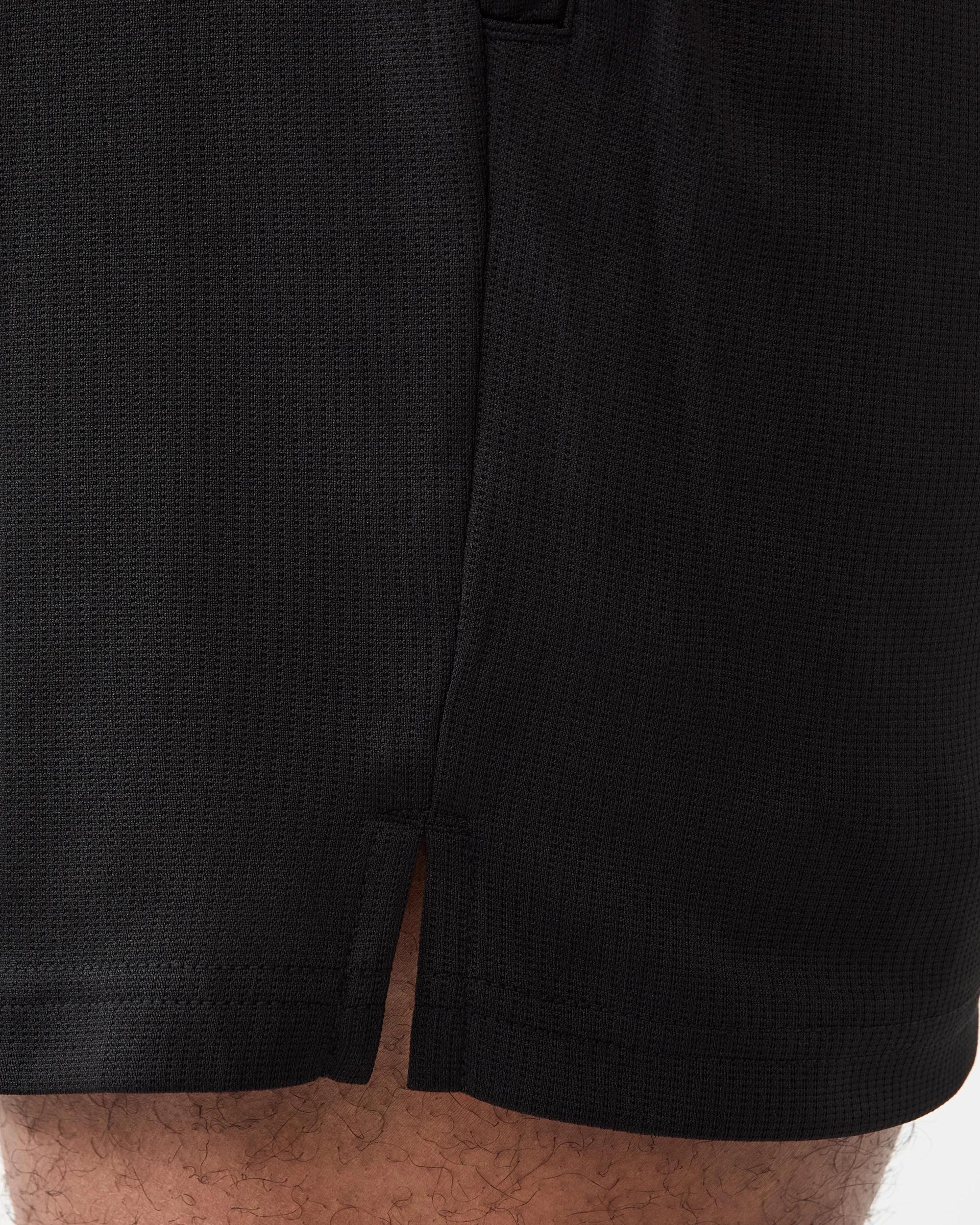 6 Active Mens Comfort Sports Shorts Black, 6 of 8