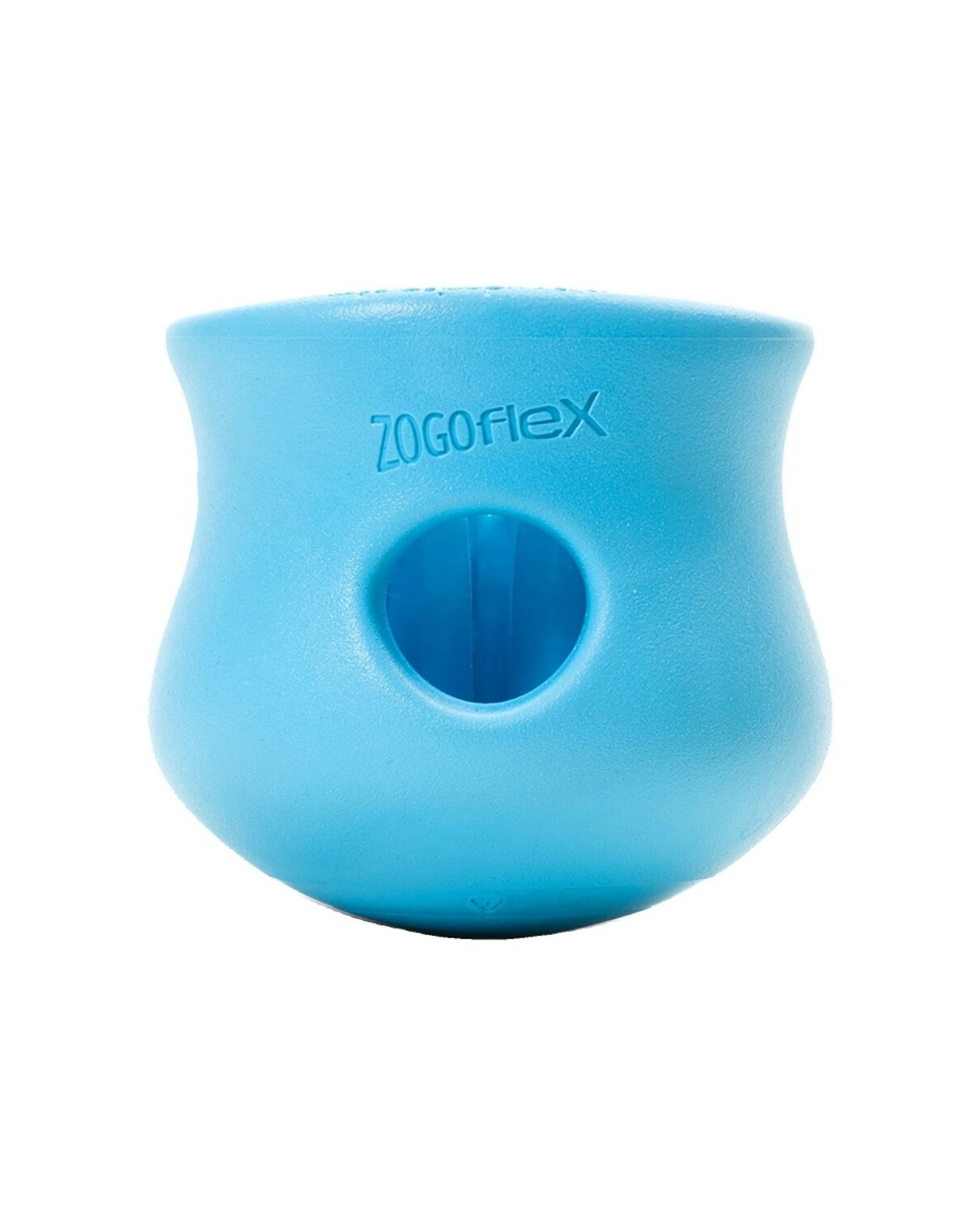 1 West Paw Toppl Dog Treat Dispenser Puzzle Toy Small Slow Feeder Zogoflex - Blue, 1 of 1