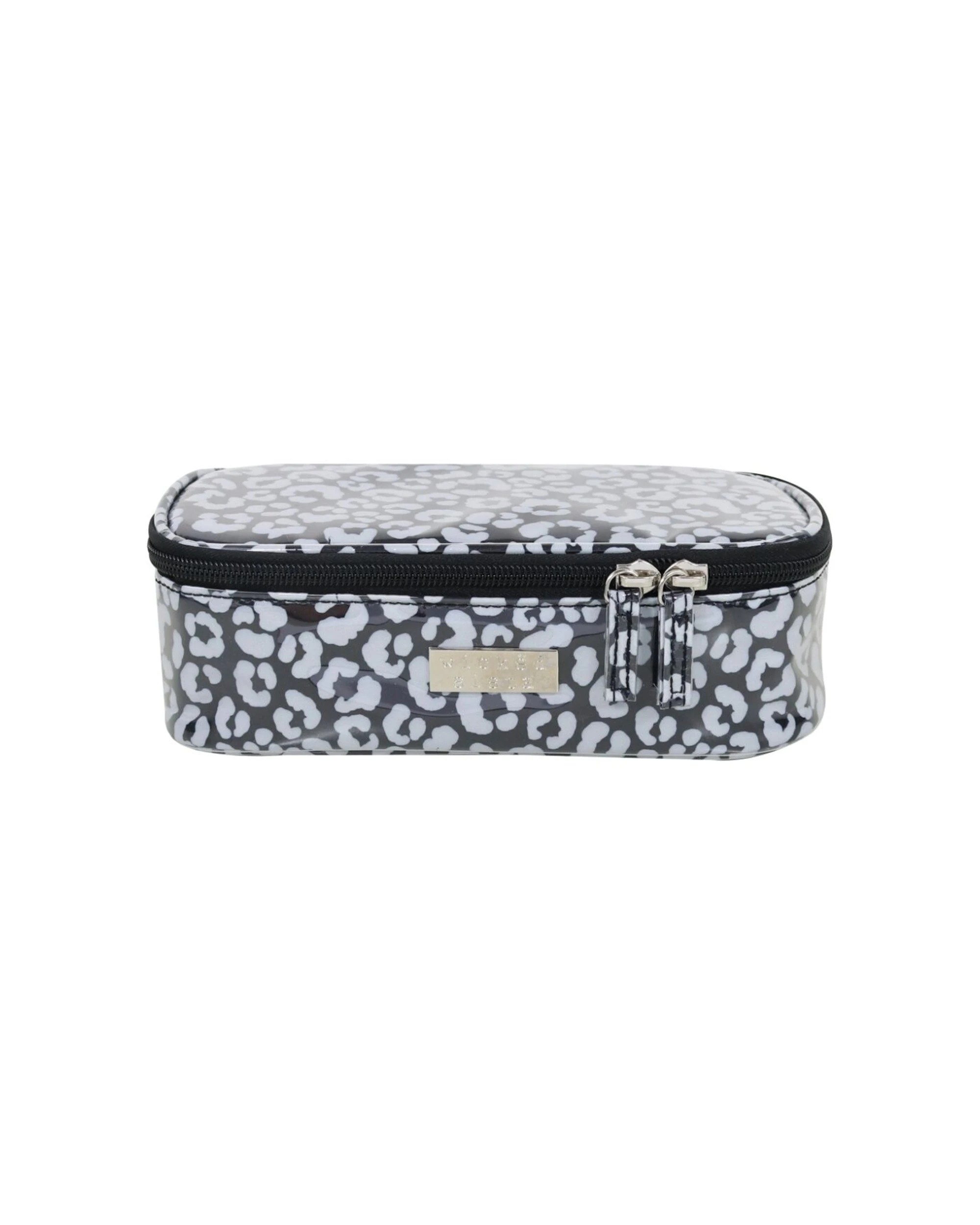 1 Wicked Sista Watercolour Leopard Brush Bag Cosmetic Rectangle Waterproof - Pattern, 1 of 2
