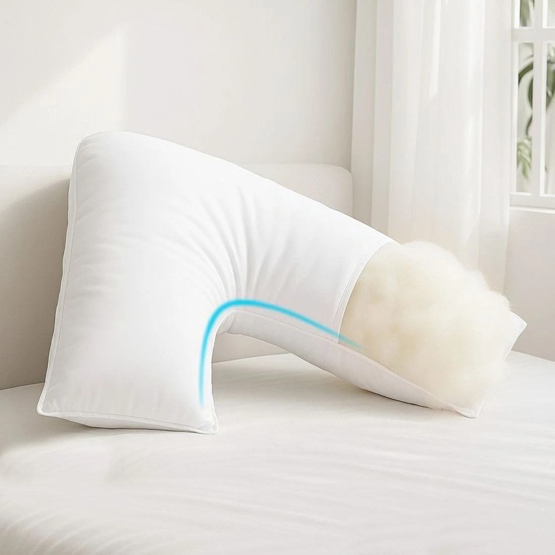 5 Giselle V Shape Pillow Boomerang Nursing Body Cushion - Multi, 5 of 7