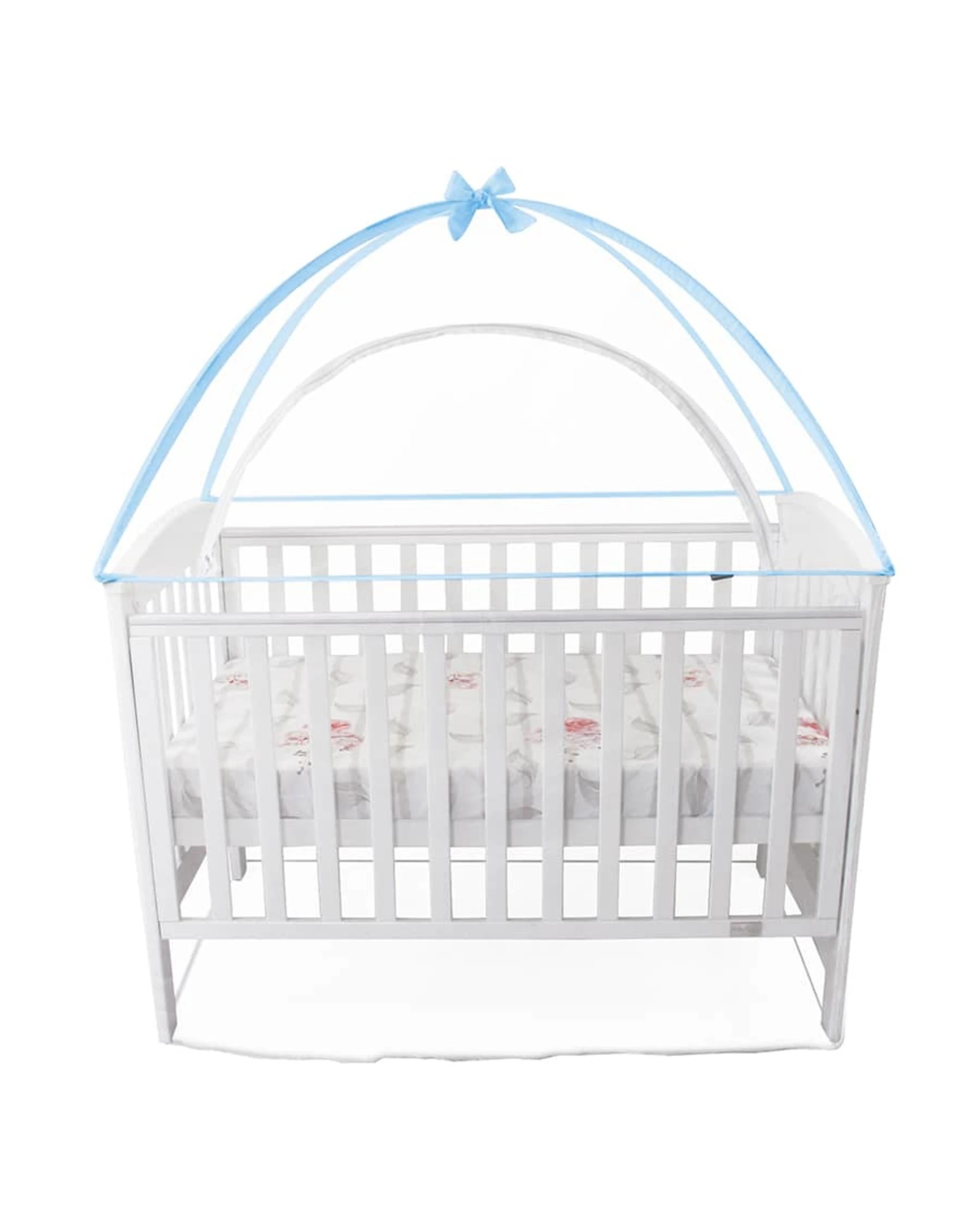 7 Babyhood Cot Canopy Net Compact Size - Colours & Pink Compact Size, 7 of 7