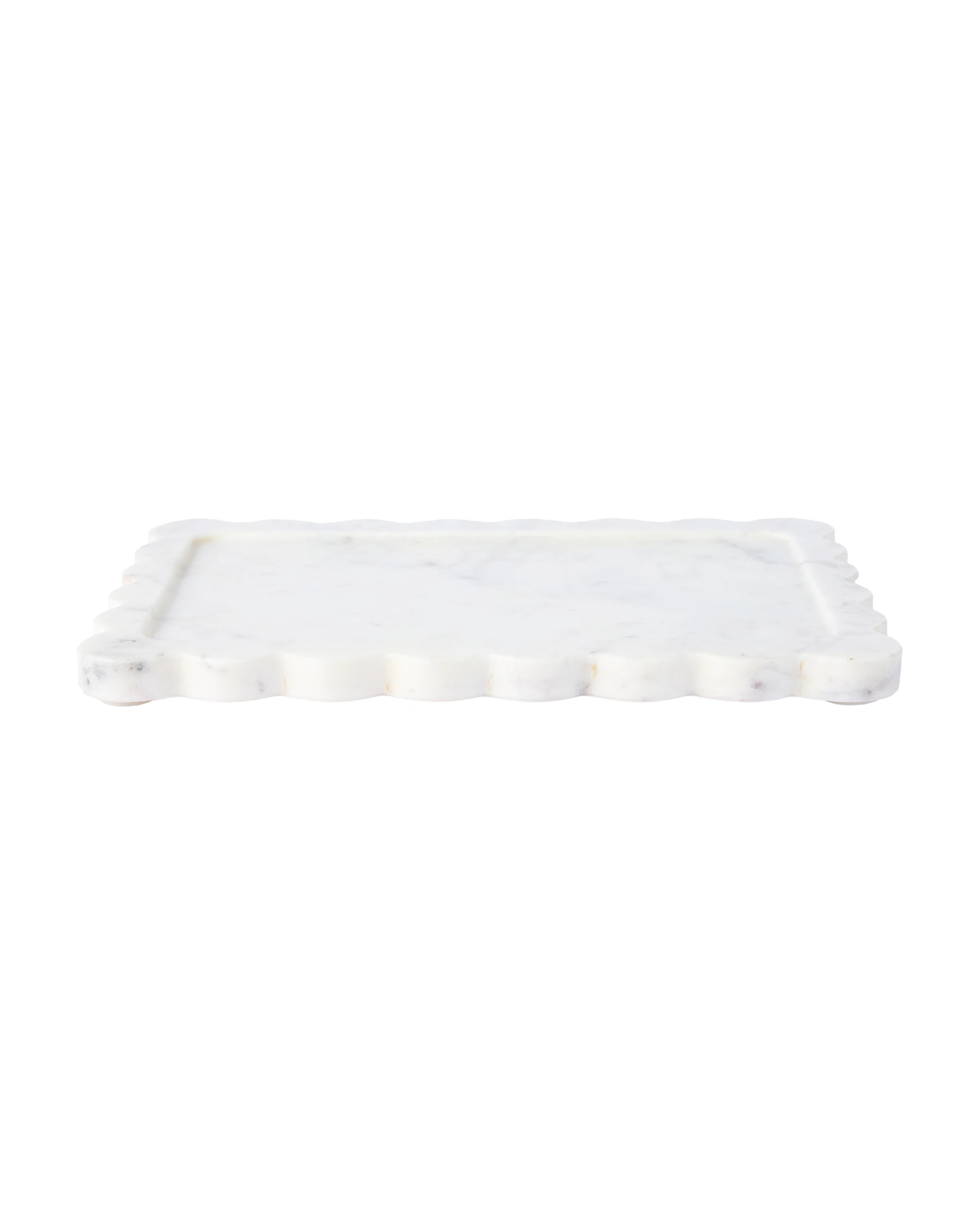 2 Wavy Edge Marble Decor Tray, 2 of 6