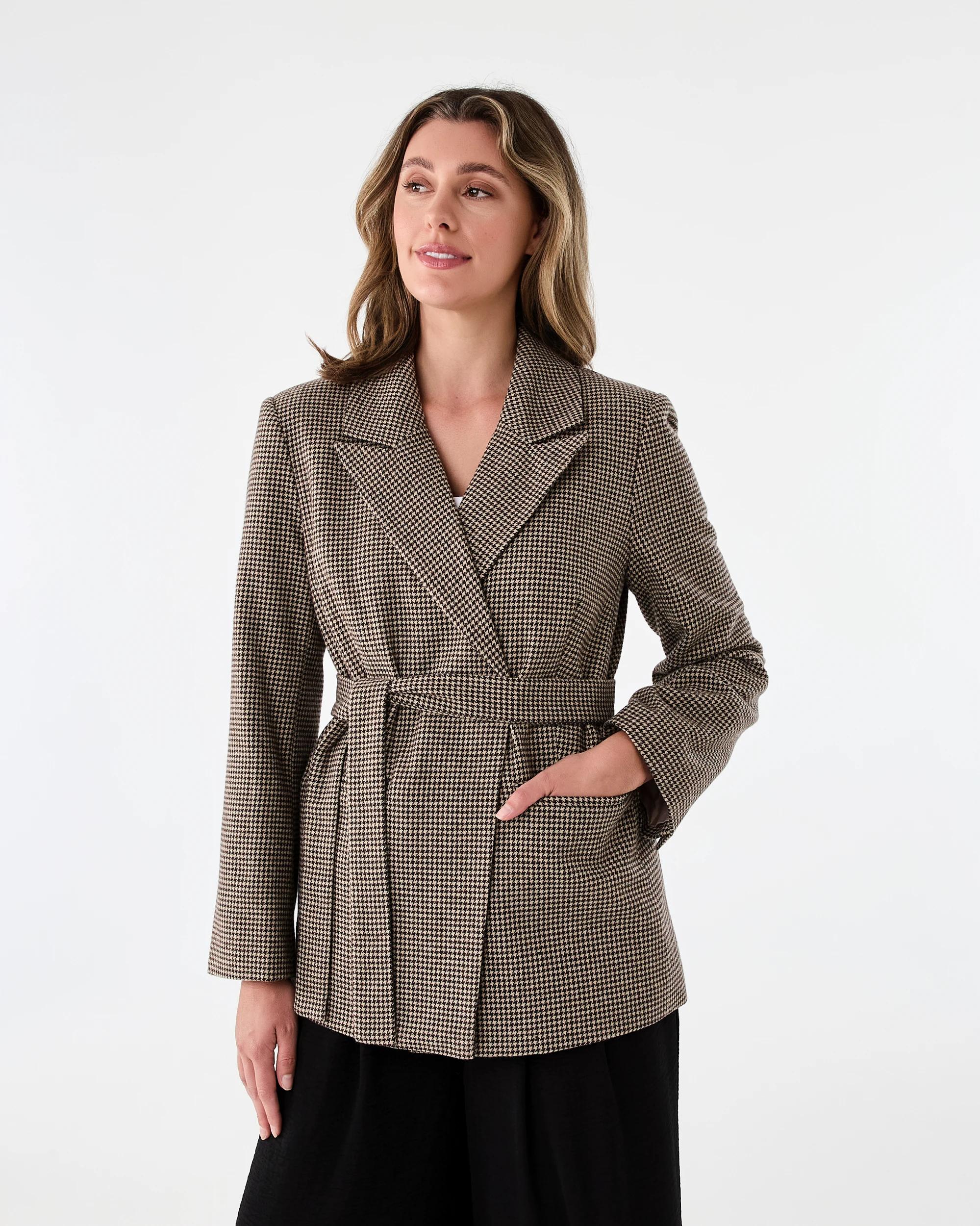 2 Brushed Houndstooth Jacket Bwhst, 2 of 9