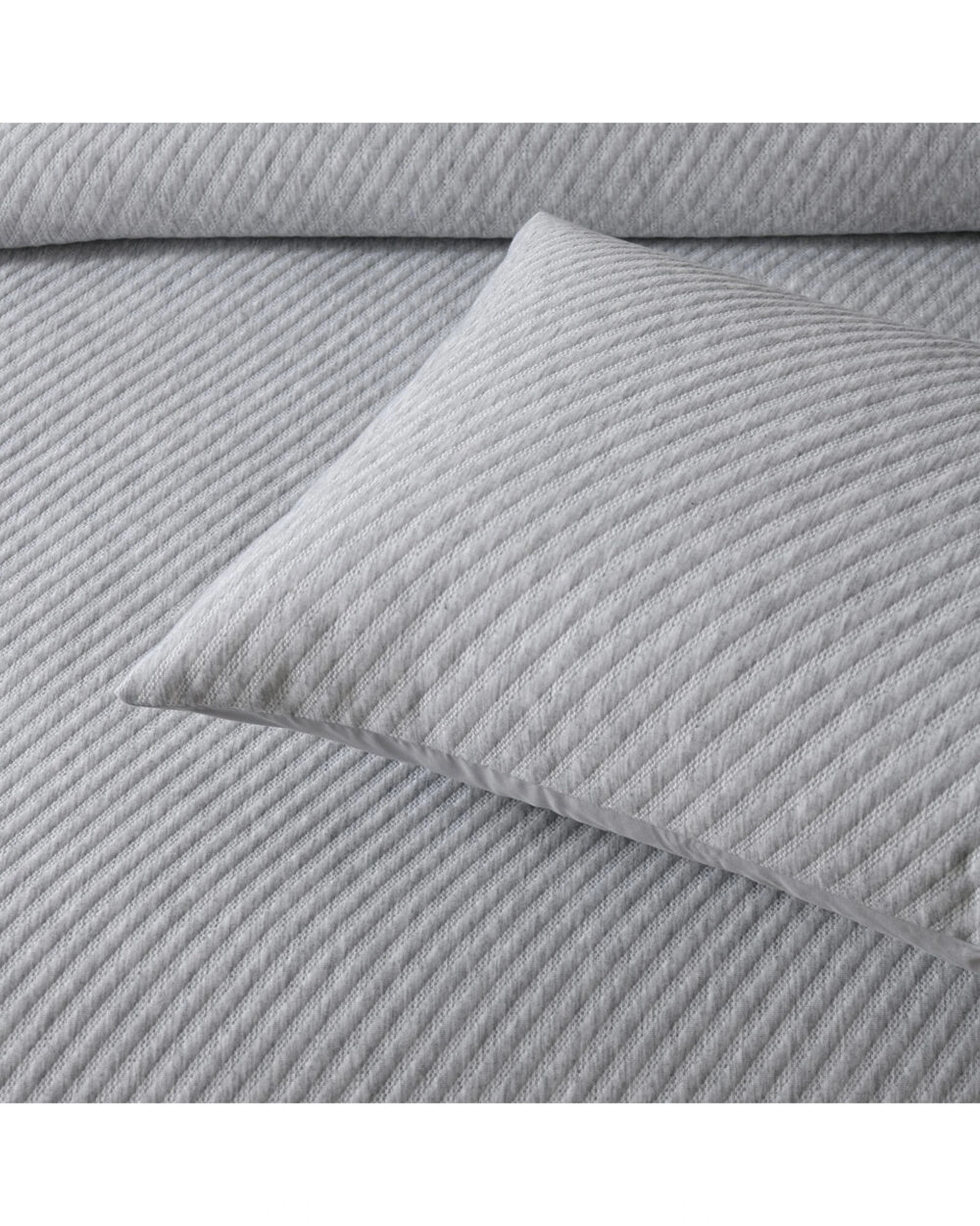 3 Bianca Pesaro King Poly/Cotton Quilt Cover & Pillowcase Set - Grey, 3 of 4