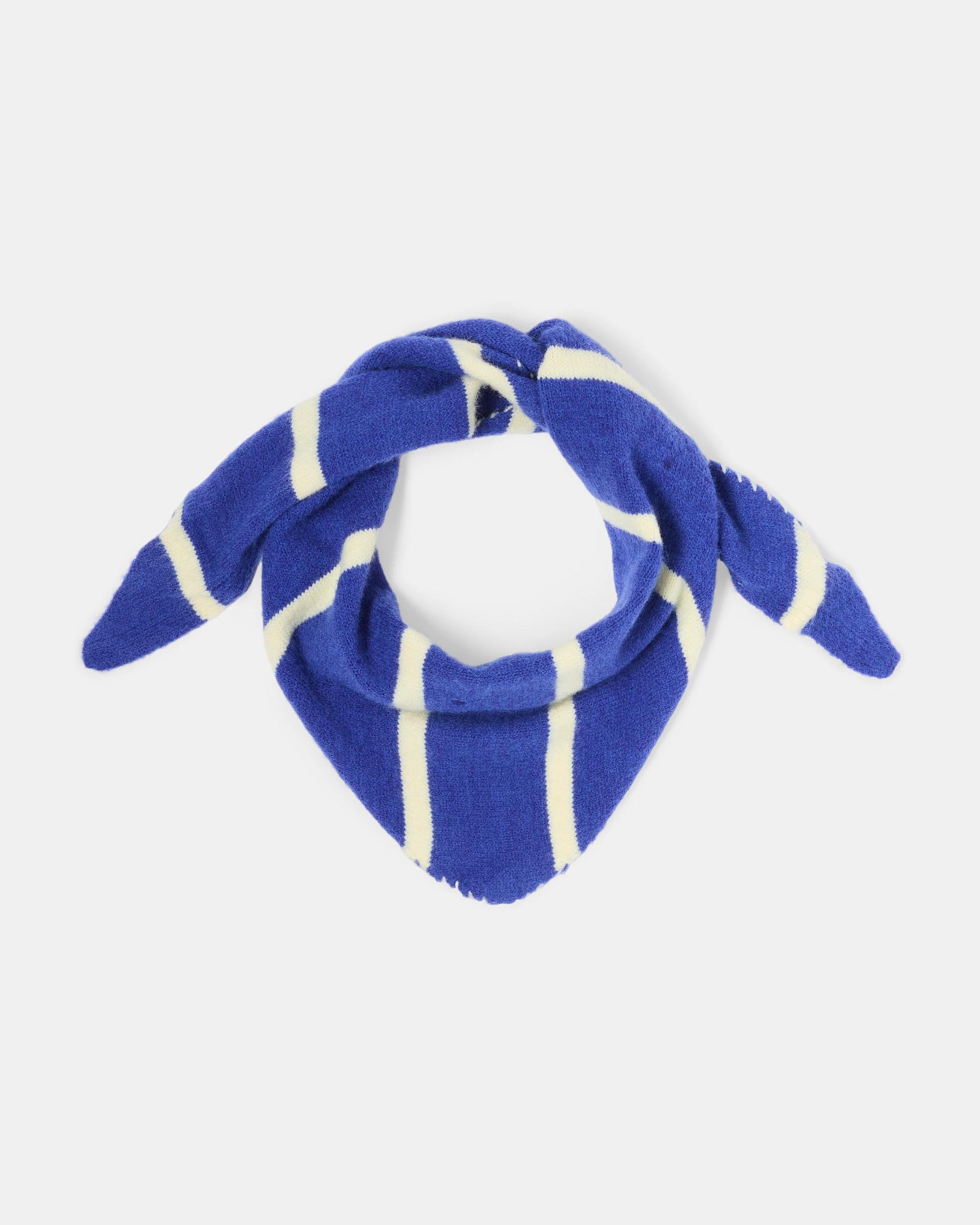 2 Triangle Stripe Scarf Acc Blue, 2 of 3