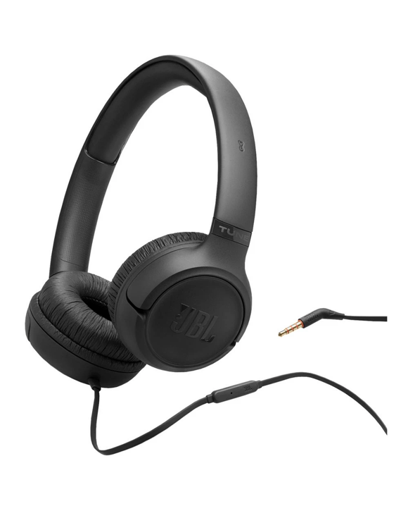 JBL Tune 530 Wired On-Ear Headphones Black