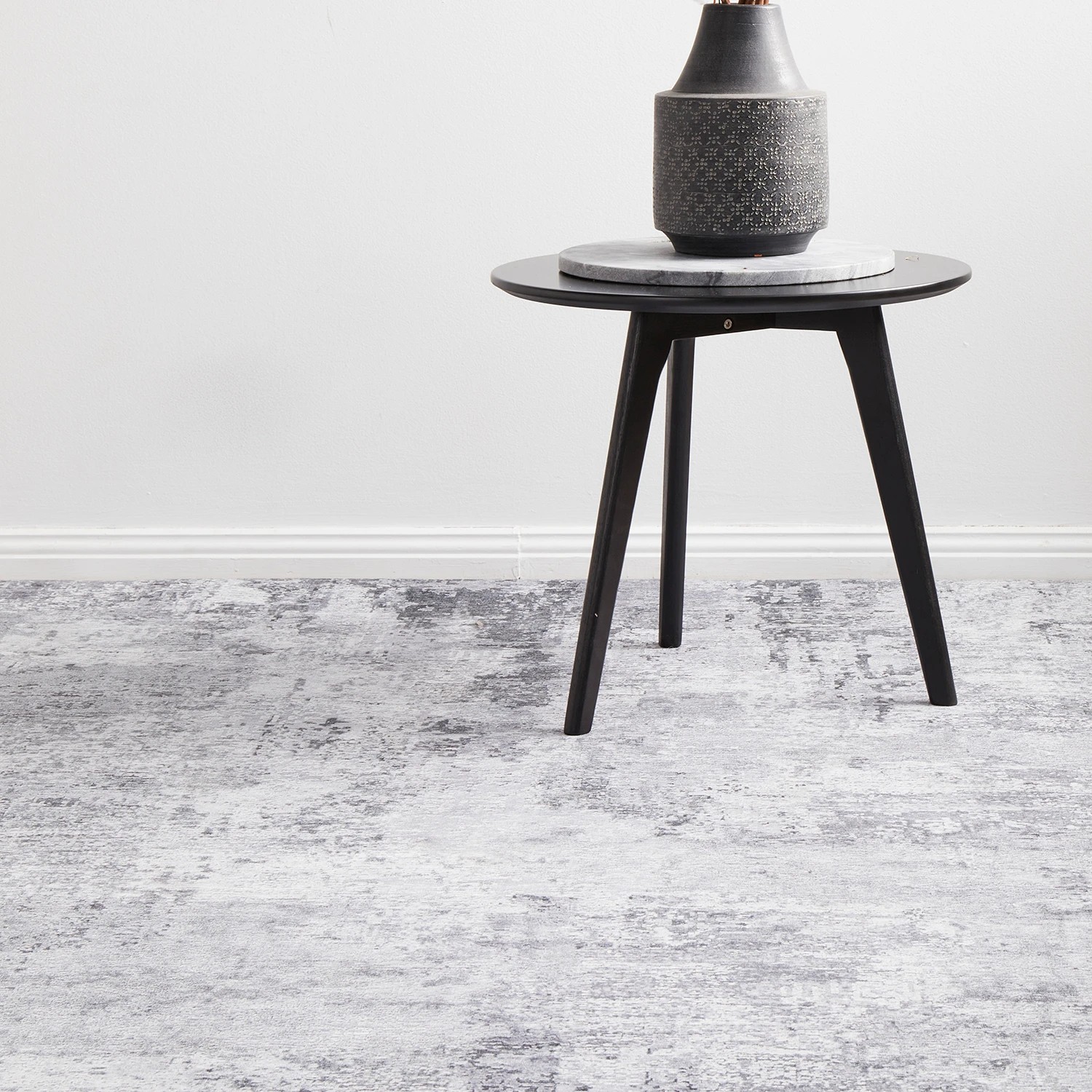 6 Common Ground Rugs Bazaar 156 140x70cm - Small Power Loomed Floor Rug - Silver, 6 of 9