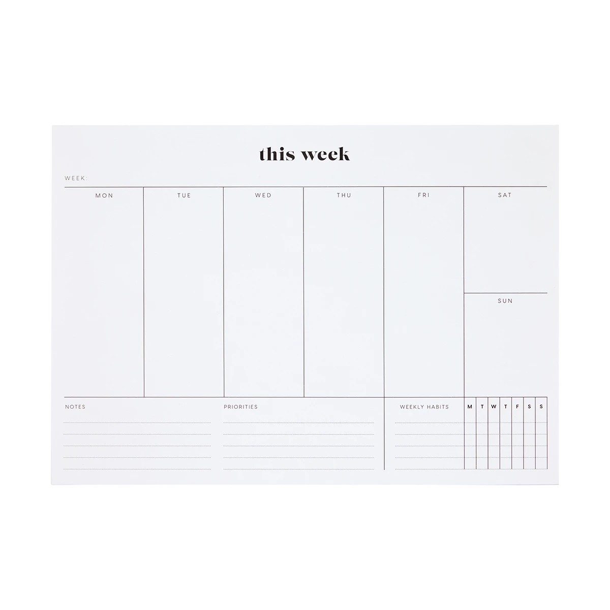 1 Weekly Desk Pad, 1 of 7