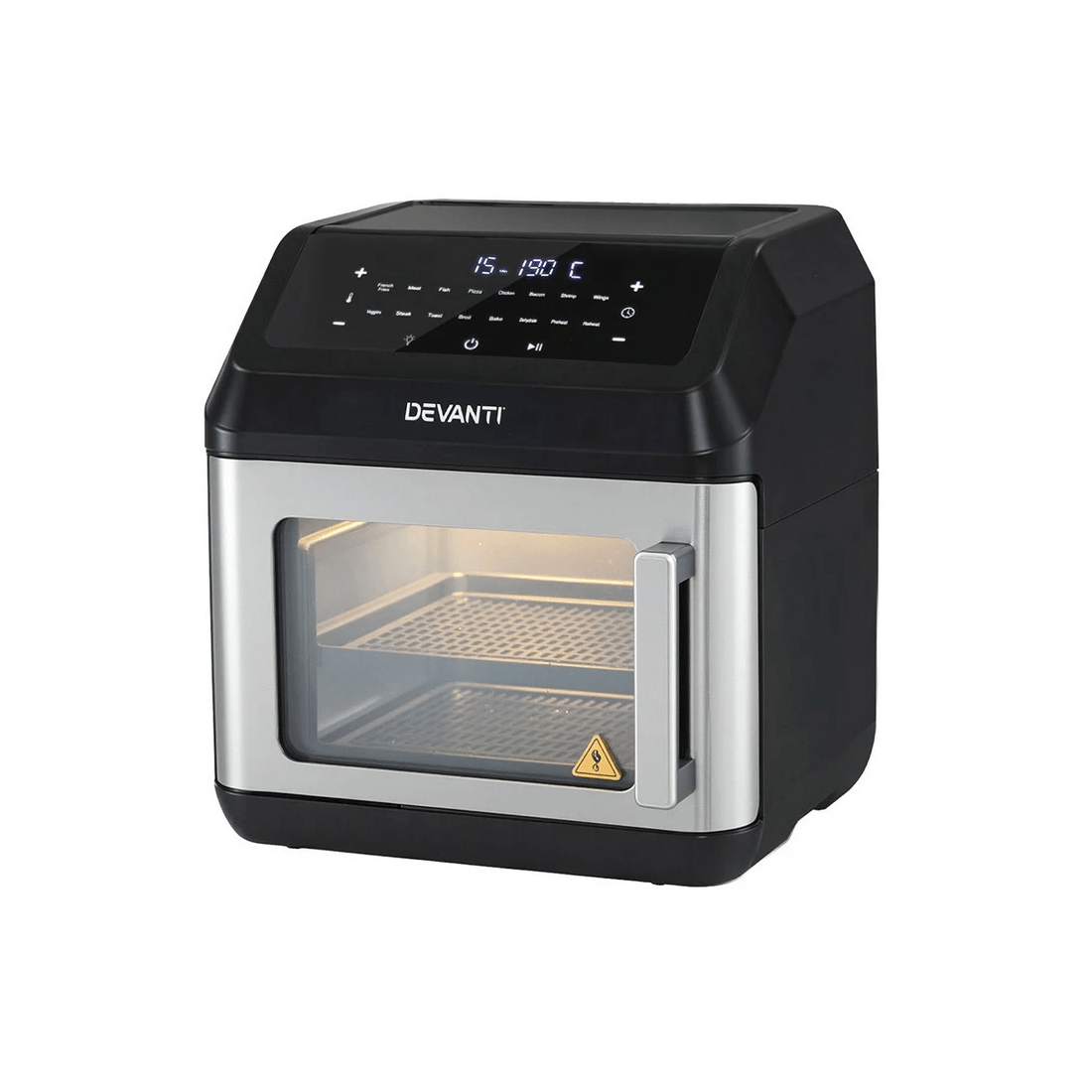 1 Devanti Air Fryer 13L LCD Fryers Oven - Black, 1 of 7