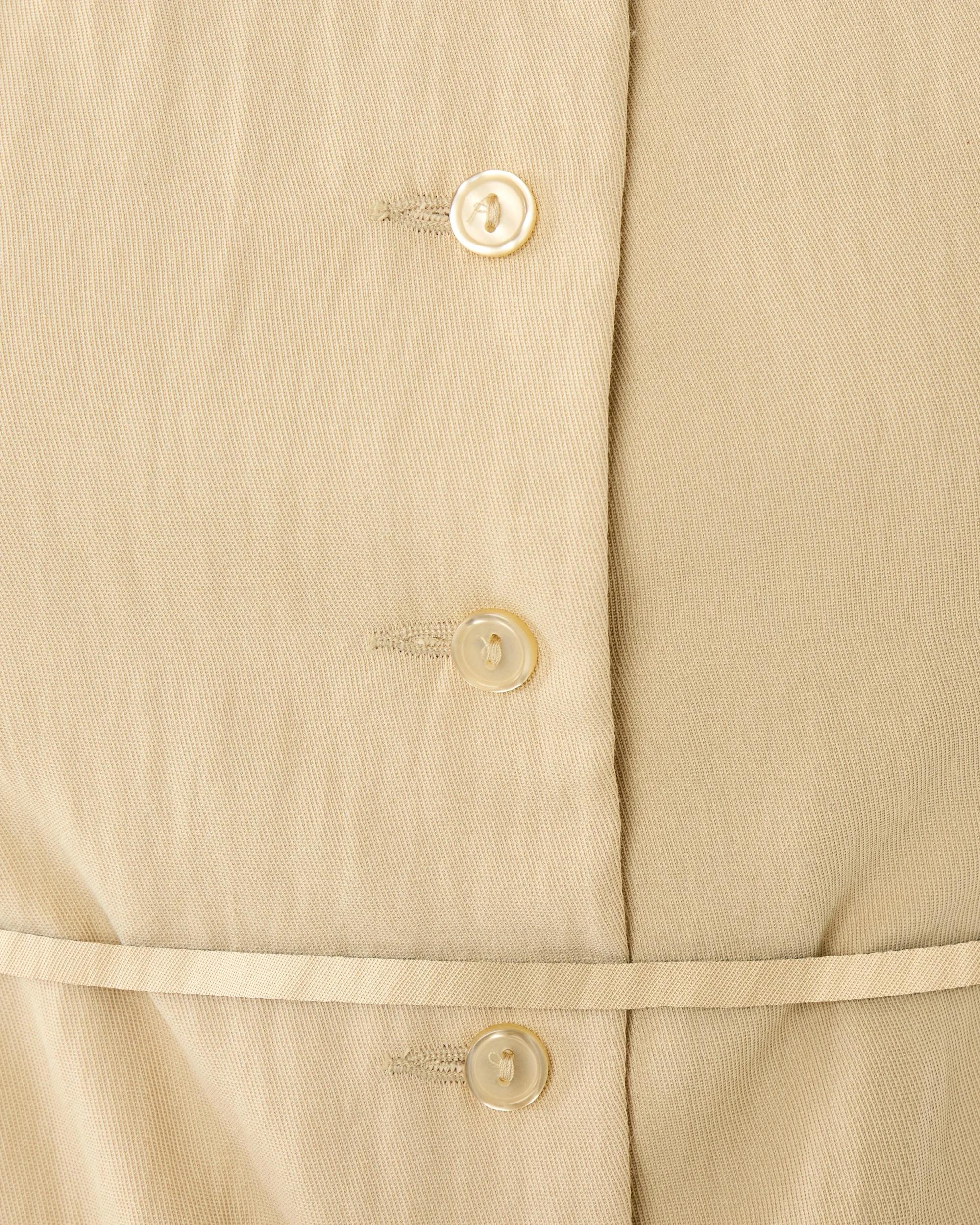 7 Sleeveless Tailored Tie Waistcoat Butter, 7 of 10