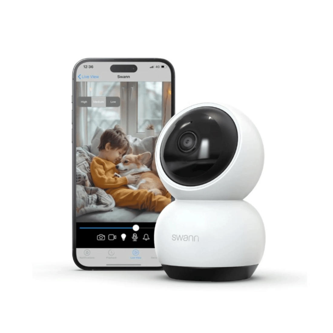 2 Swann EVO 2K Indoor Pan Tilt Wi-Fi Camera, 2 of 8