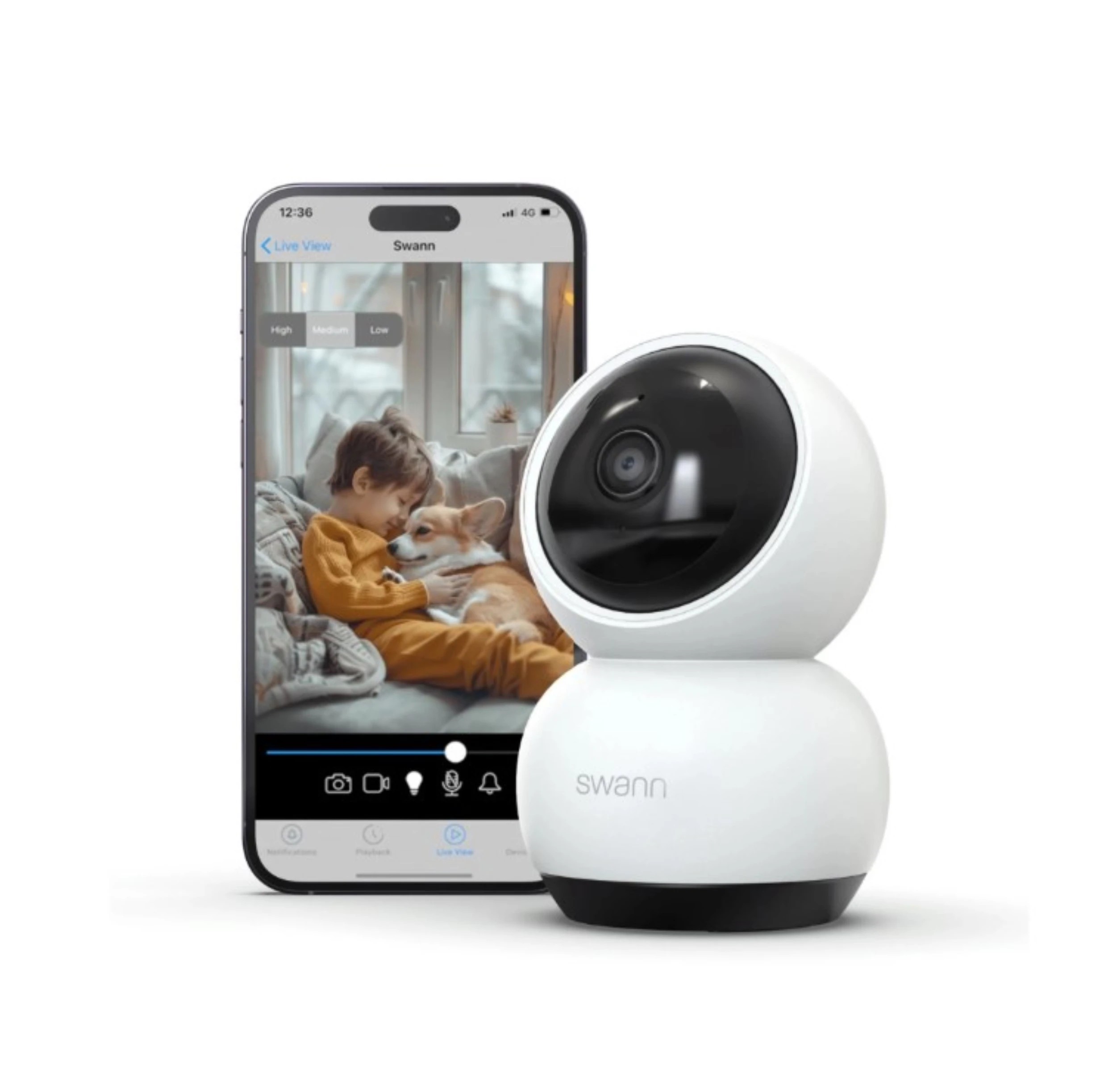 2 Swann EVO 2K Indoor Pan Tilt Wi-Fi Camera, 2 of 8
