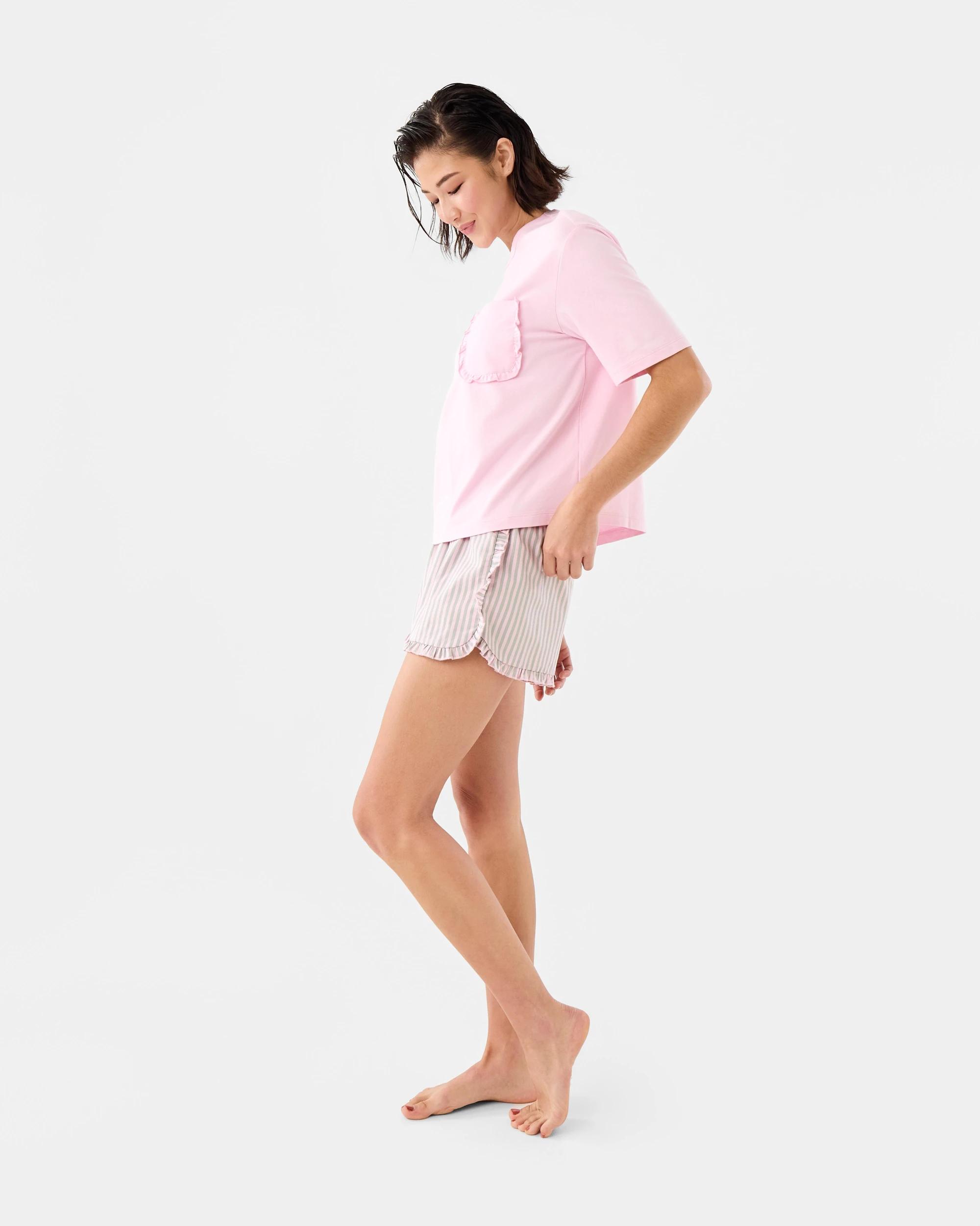 3 Frill Cotton Woven Shorts Pastel Stp, 3 of 6