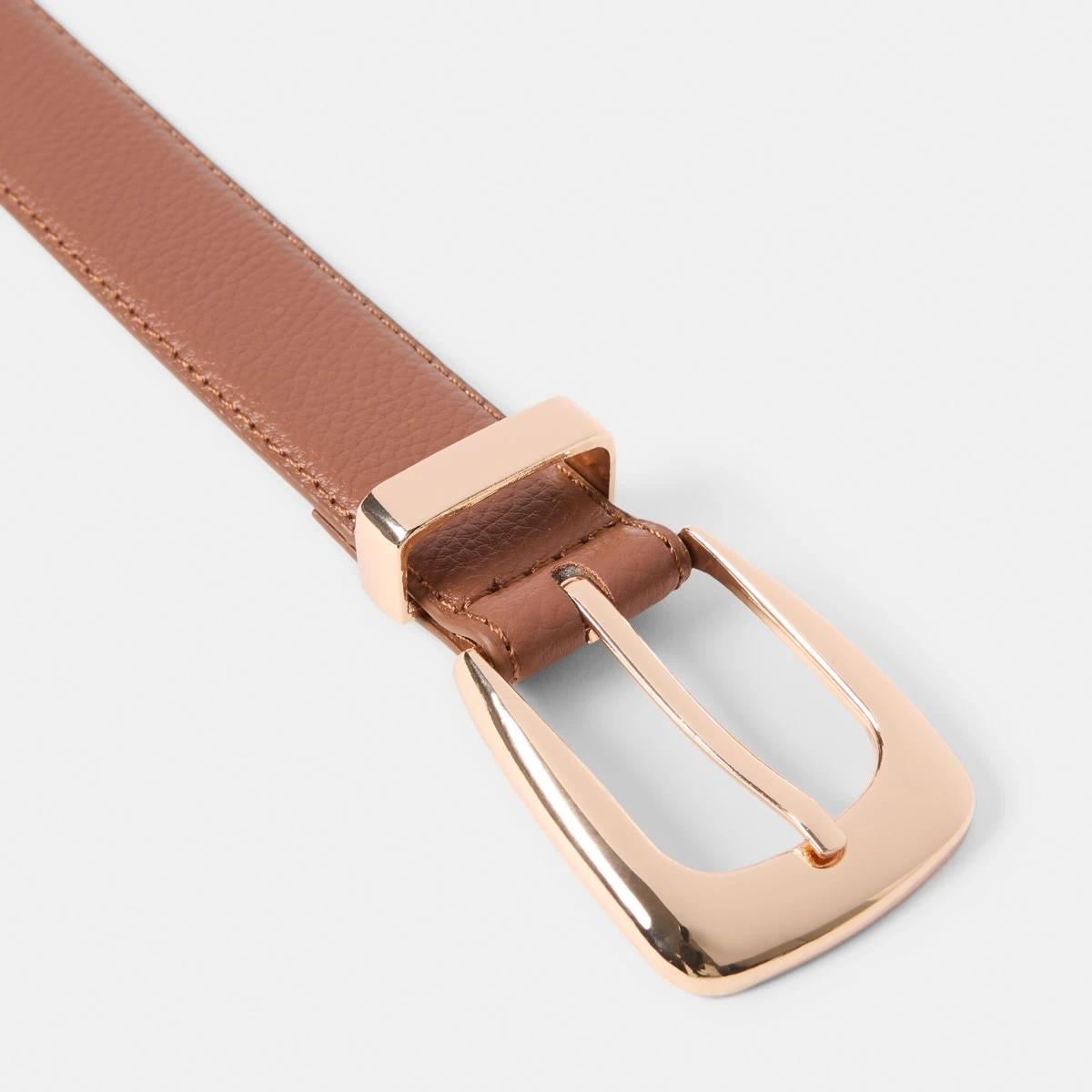 2 Statement Buckle Belt RICH TAN, 2 of 6