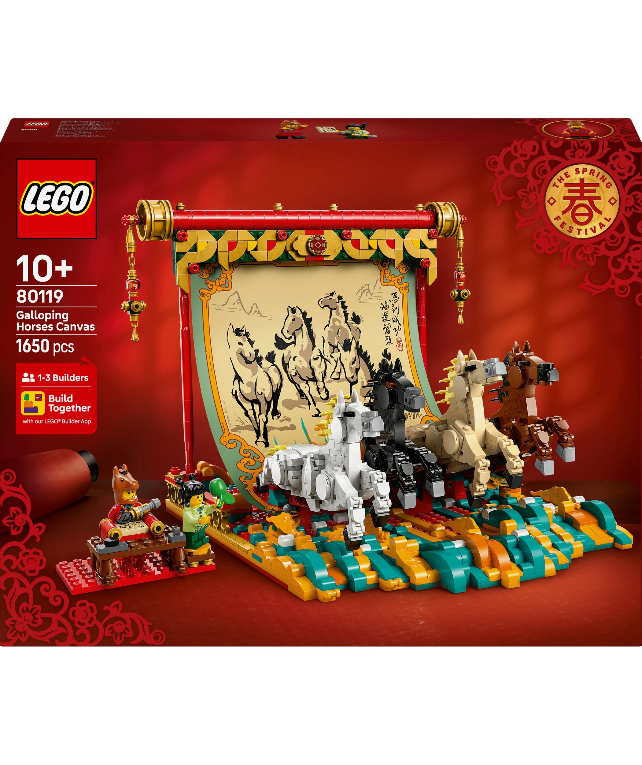 1 LEGO Spring Festival Galloping Horses Canvas 80119, 1 of 10